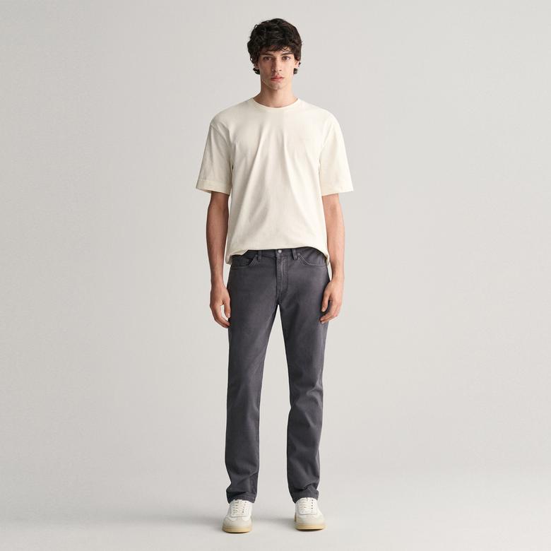 GANT Erkek Gri Slim Fit Jean