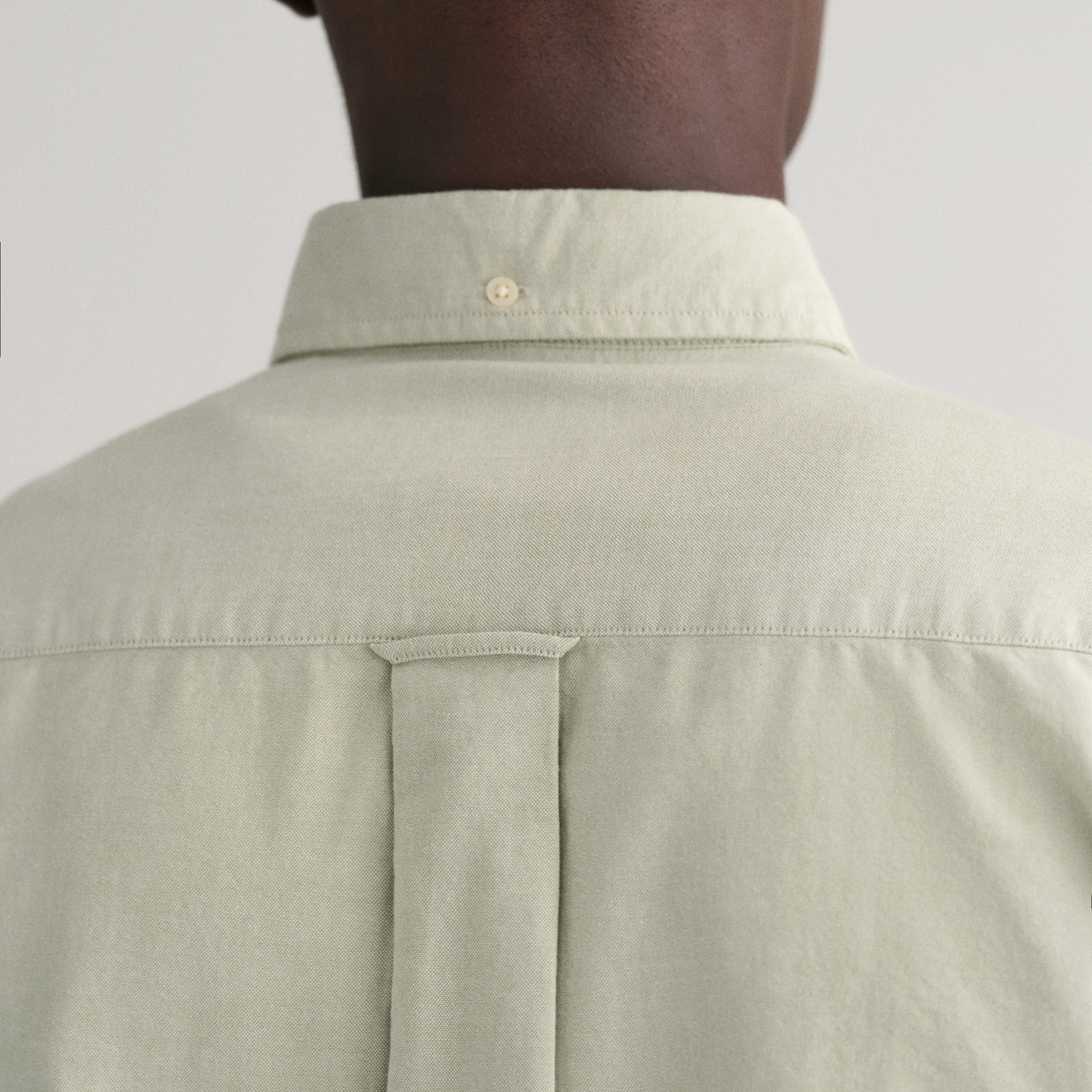 GANT Erkek Yeşil Regular Fit Düğmeli Yaka Logolu Oxford Gömlek