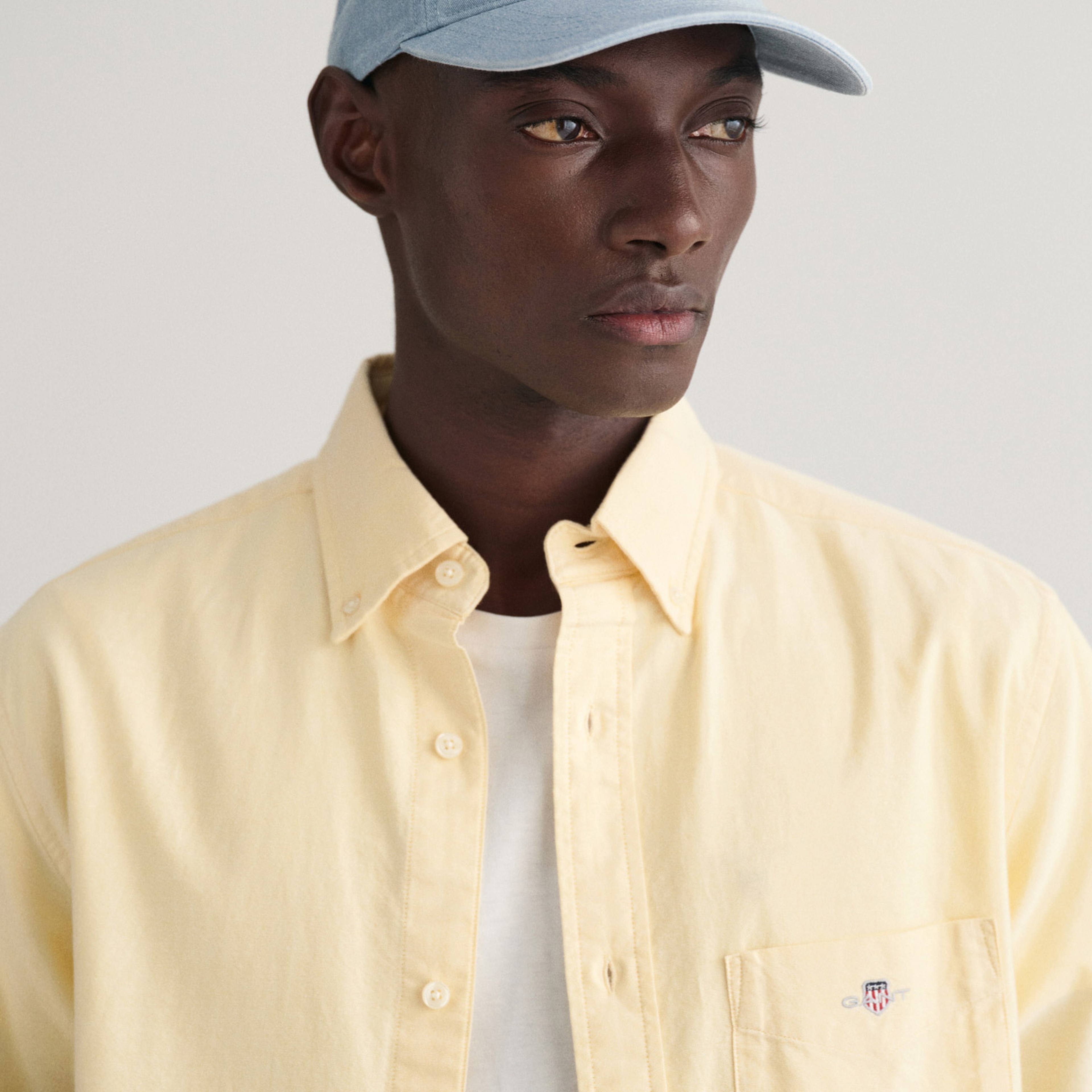 GANT Erkek Sarı Regular Fit Düğmeli Yaka Oxford Gömlek