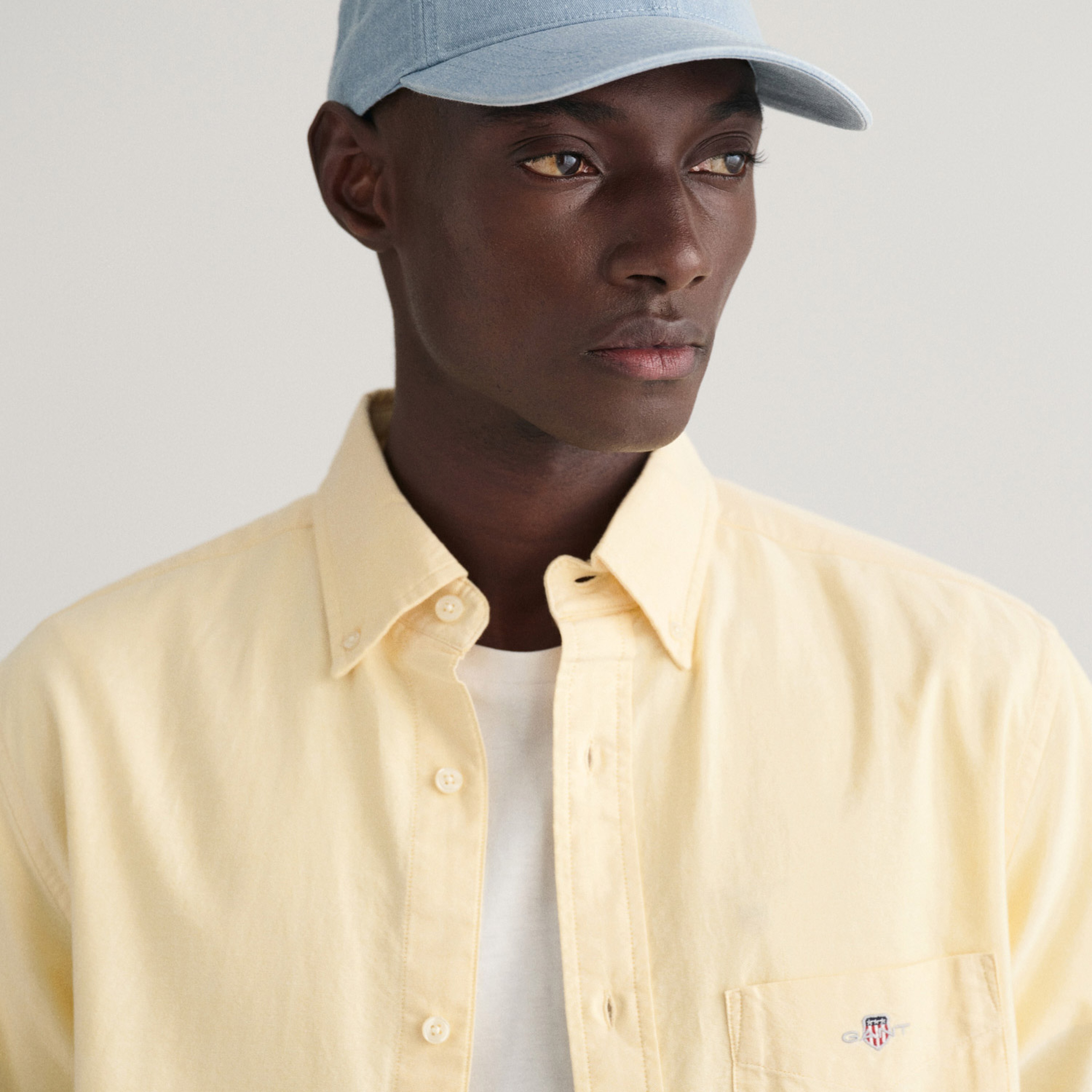 GANT Erkek Sarı Regular Fit Düğmeli Yaka Oxford Gömlek