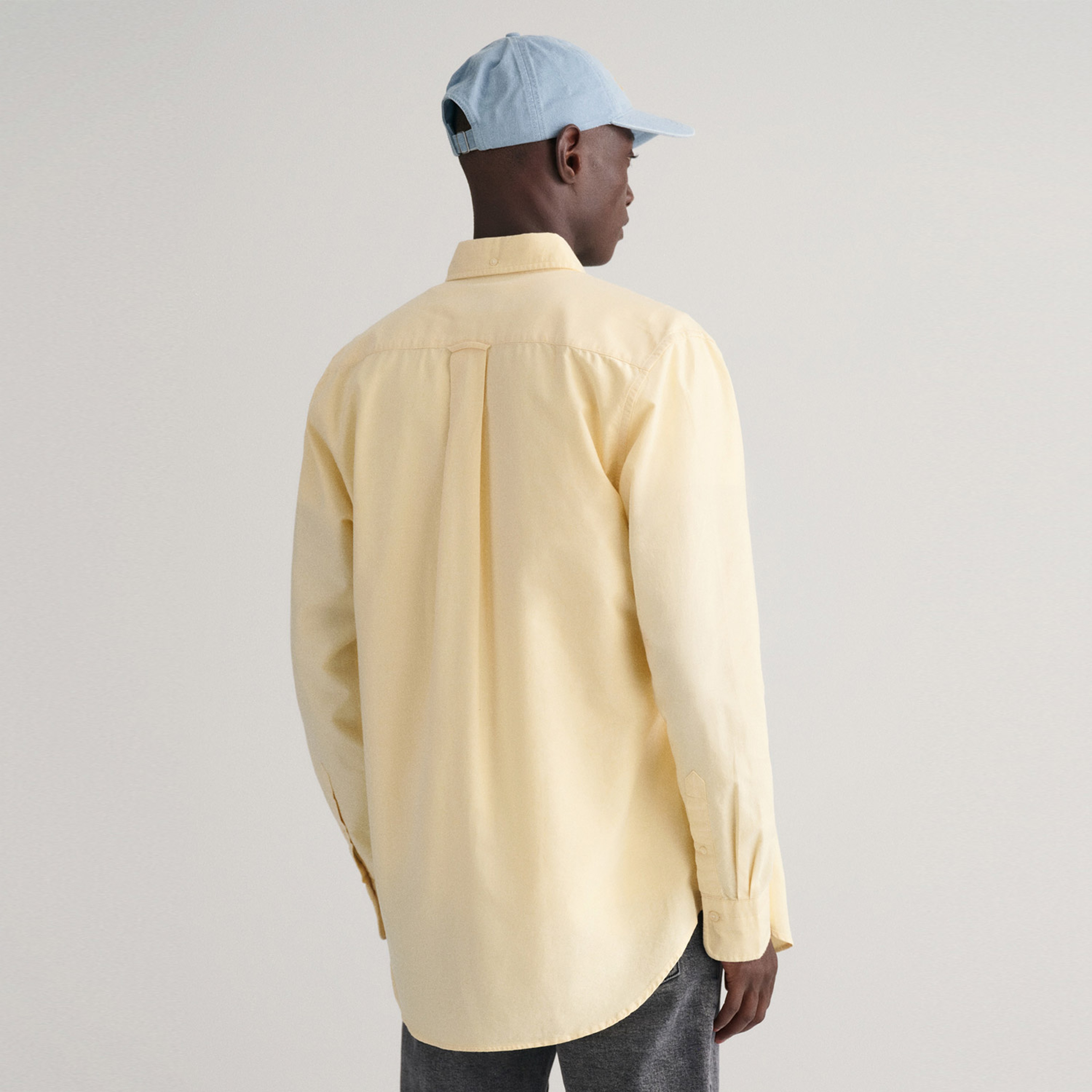 GANT Erkek Sarı Regular Fit Düğmeli Yaka Oxford Gömlek