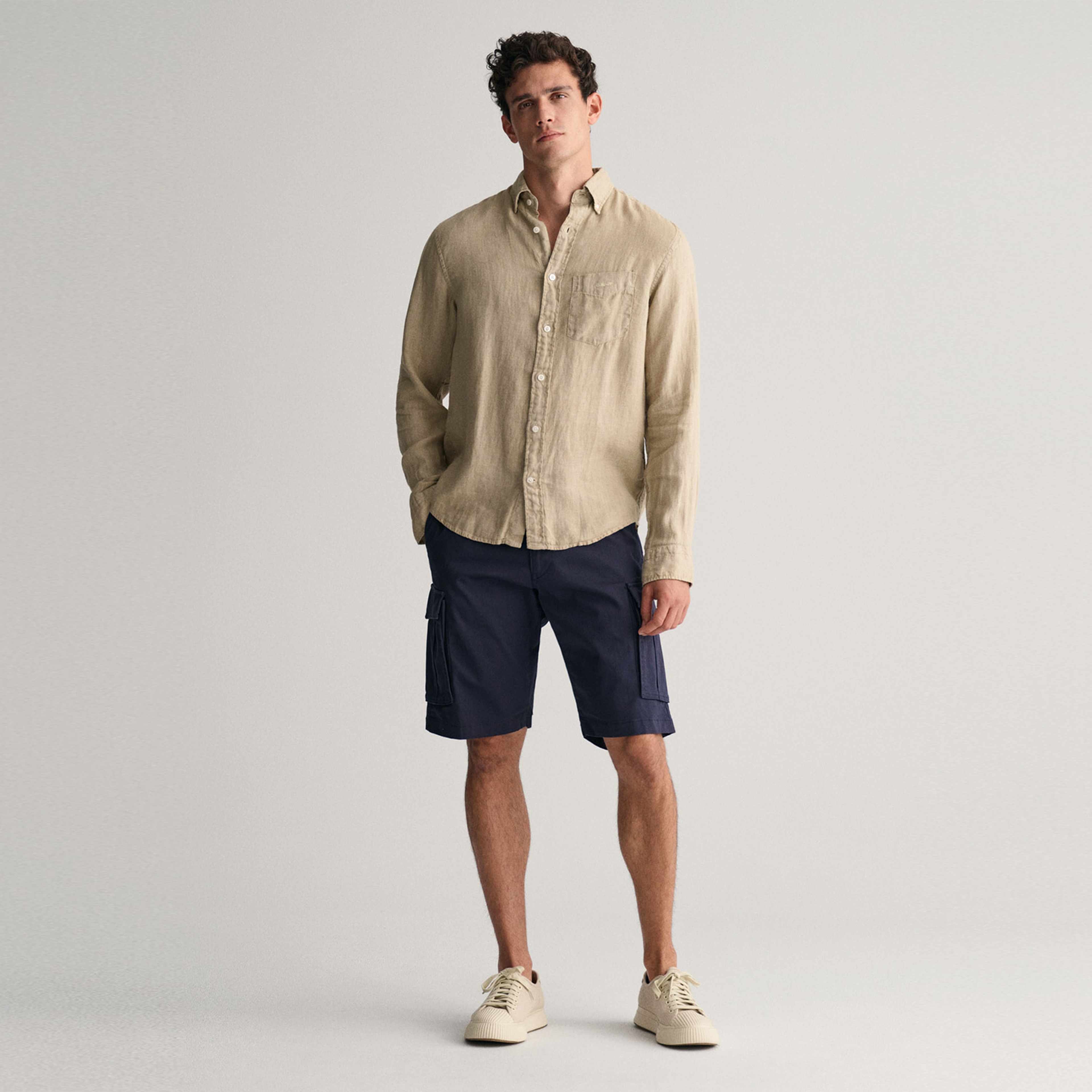 GANT Erkek Lacivert Relaxed Fit Şort