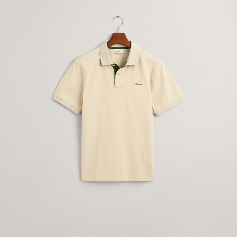 GANT Erkek Bej Regular Fit Polo