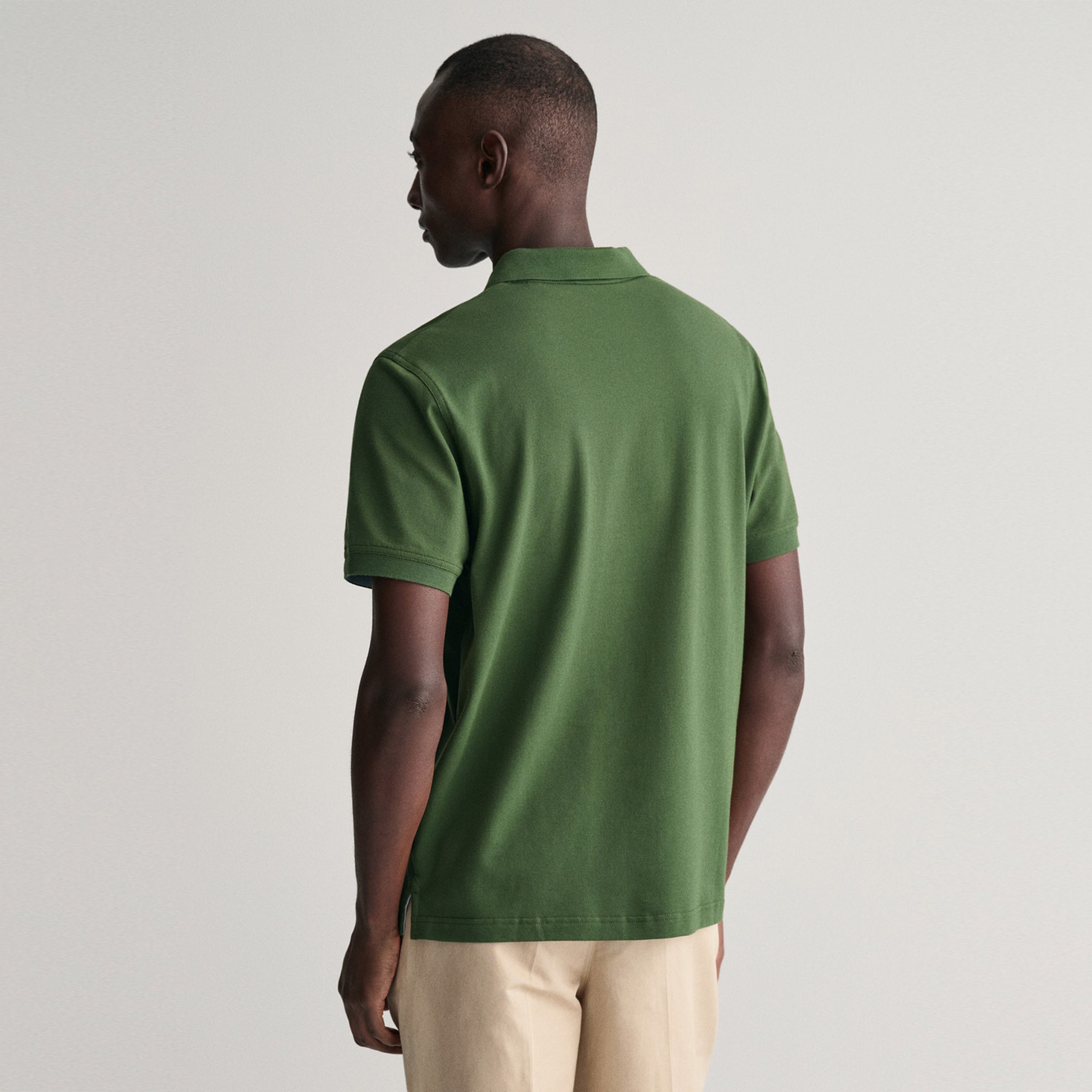 GANT Erkek Yeşil Regular Fit Polo