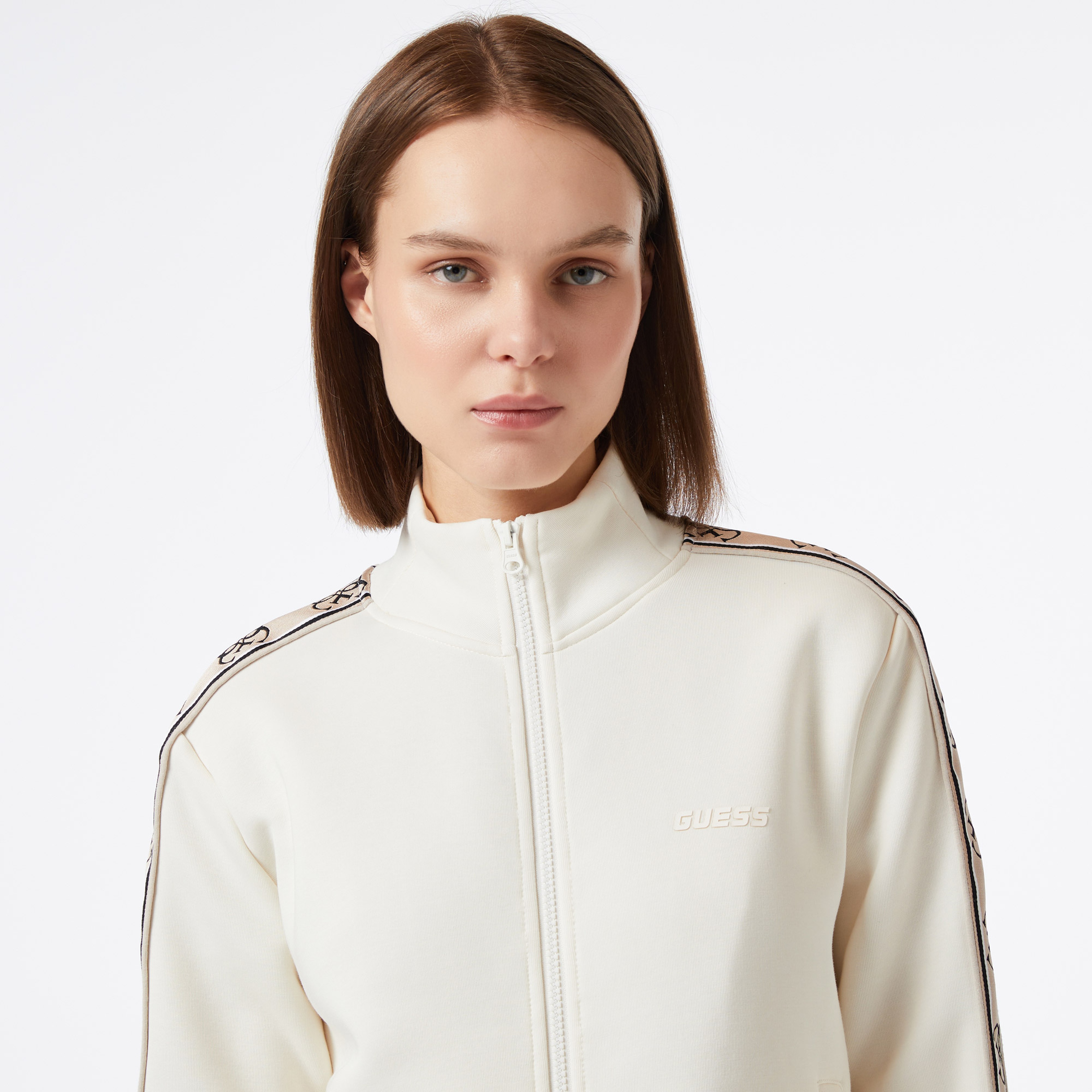 Guess Kadın Krem Sweatshirt