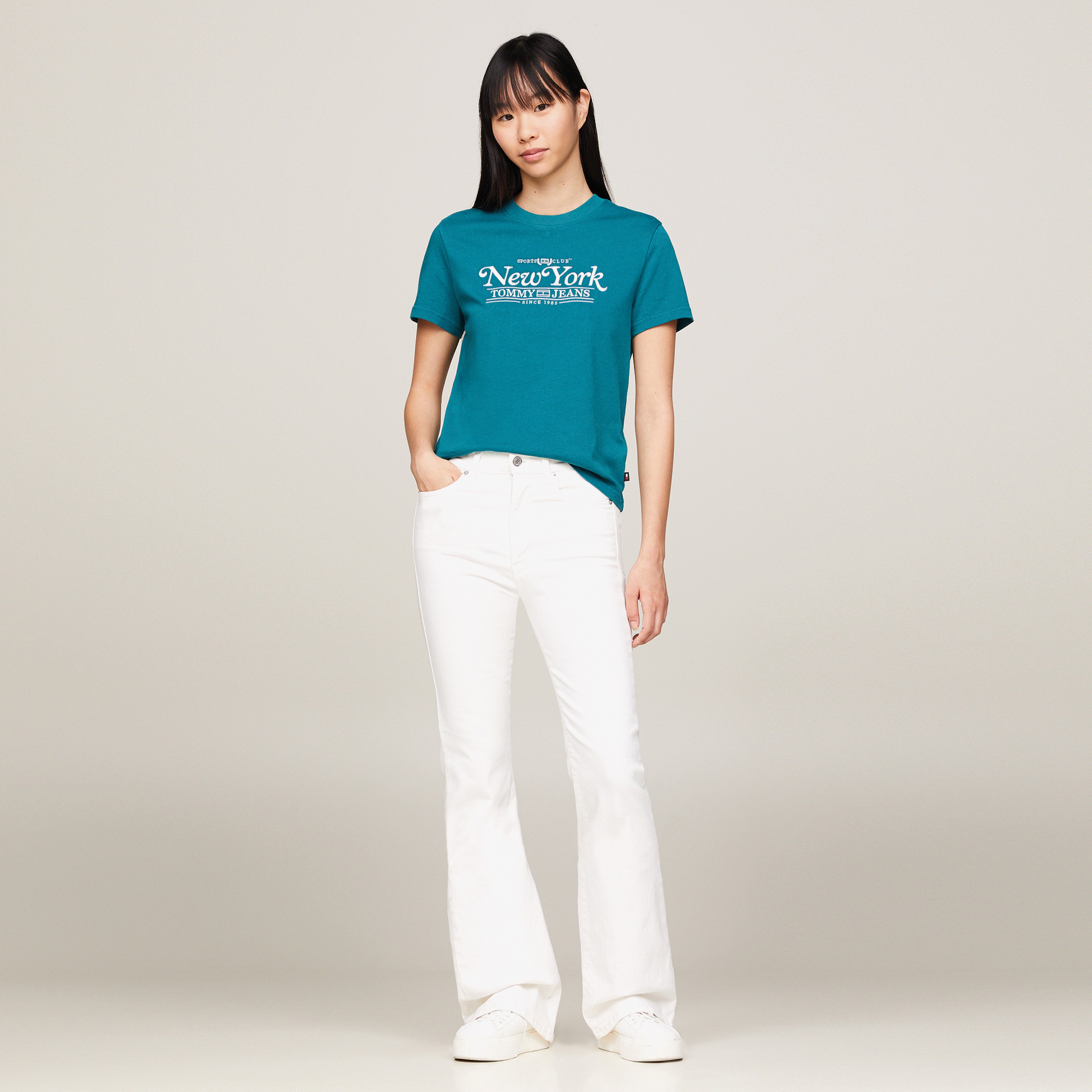 Tommy Hilfiger Kadın Mavi Tshirt