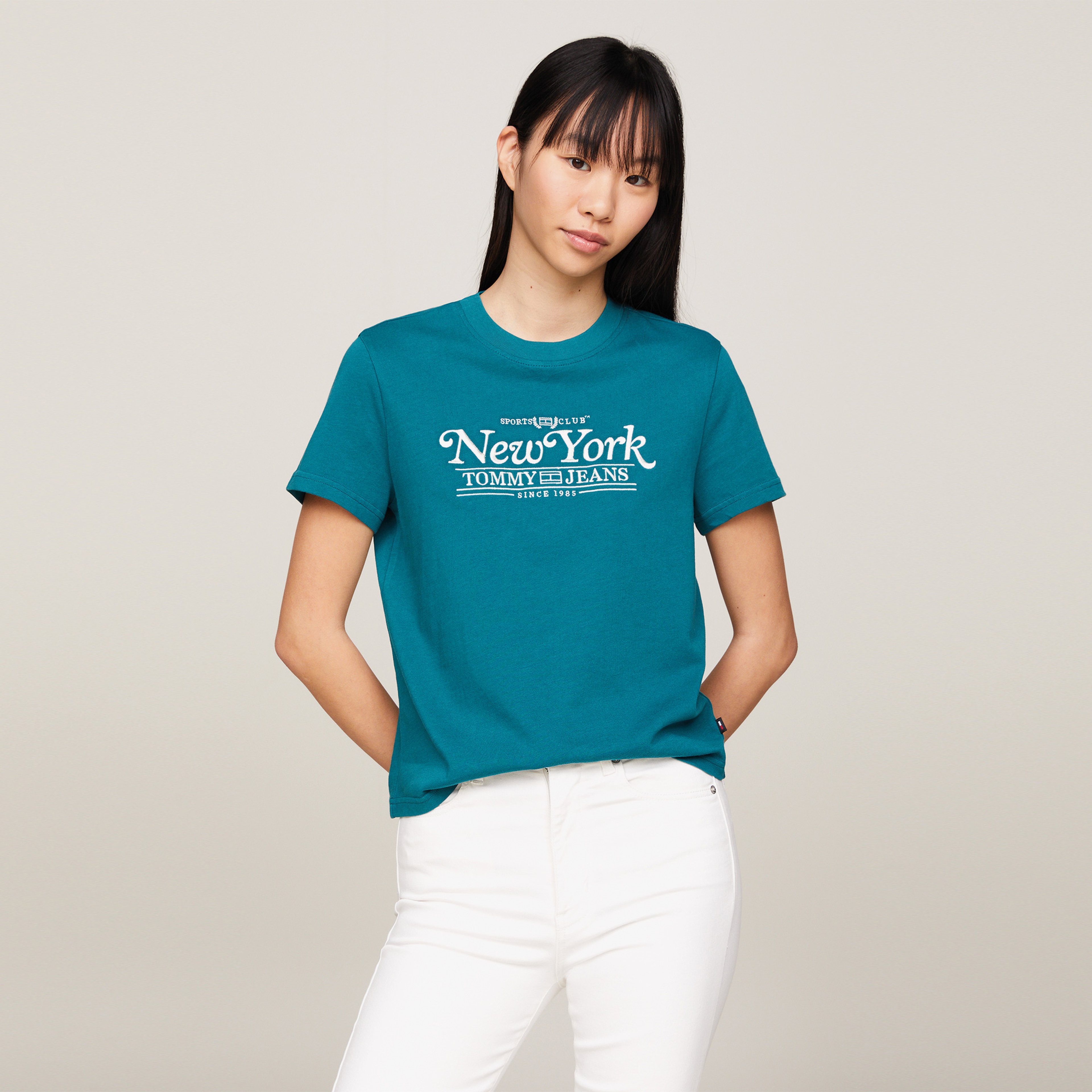 Tommy Hilfiger Kadın Mavi Tshirt