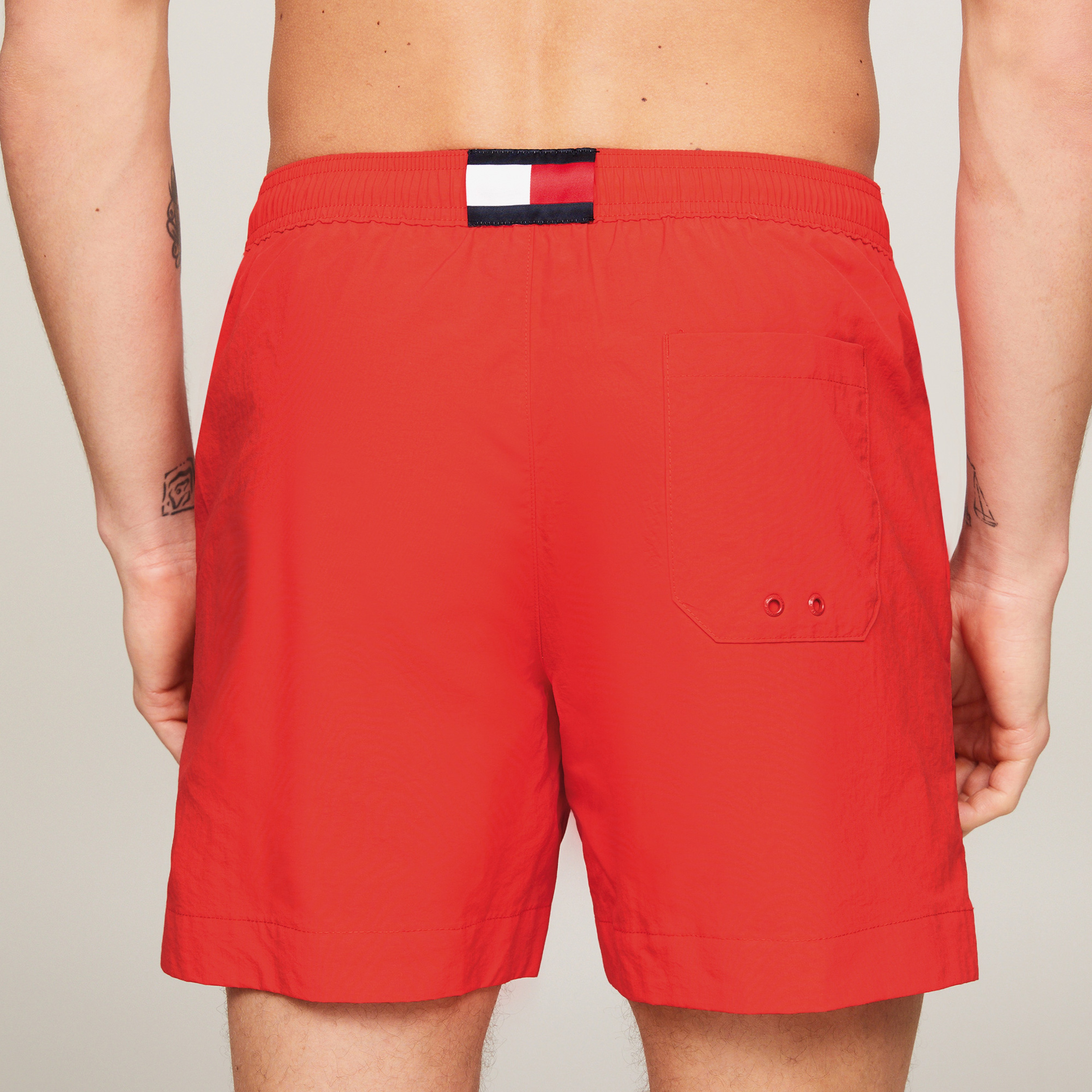 Tommy Hilfiger Erkek Kırmızı Mayo Şort