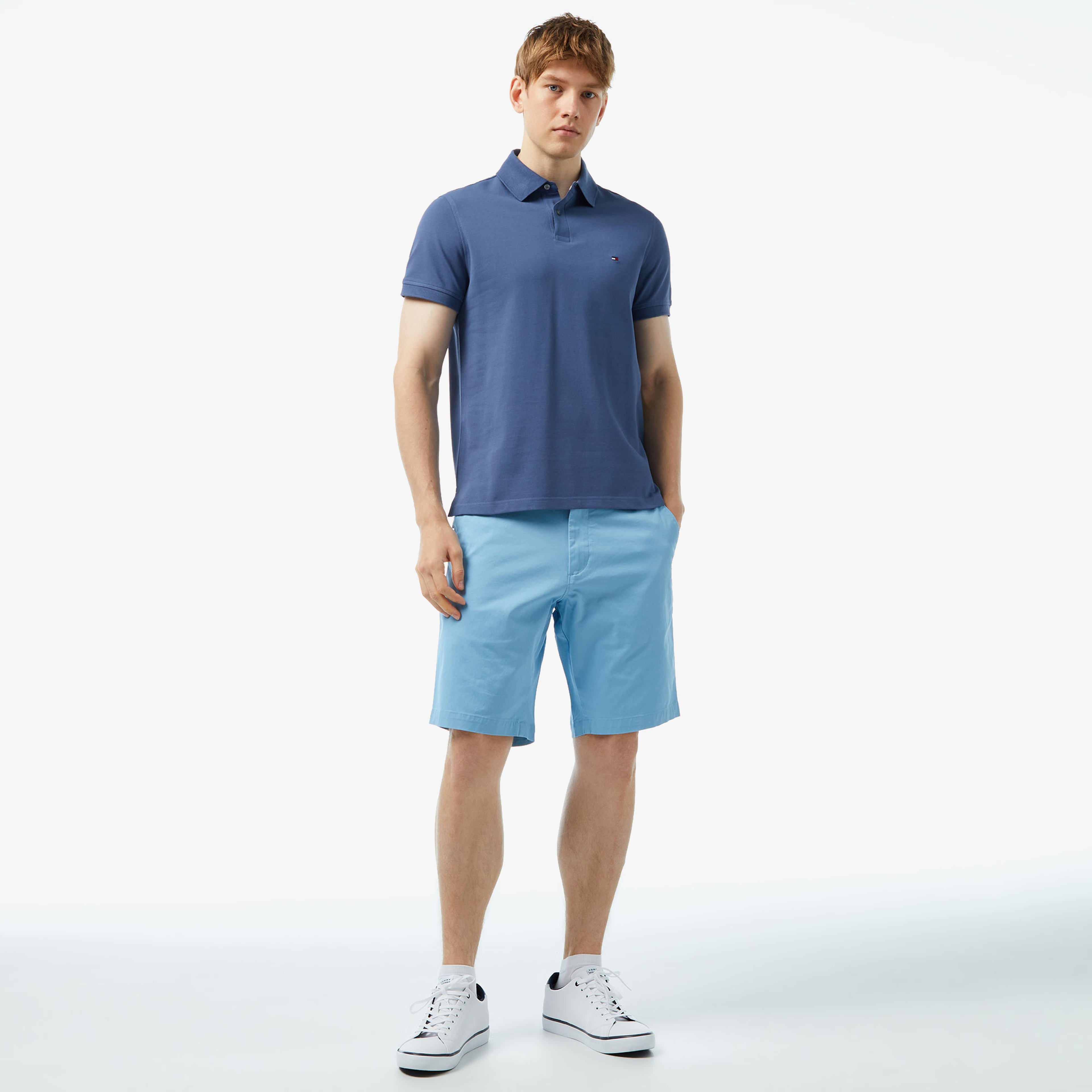 Tommy Hilfiger Erkek Mavi Polo