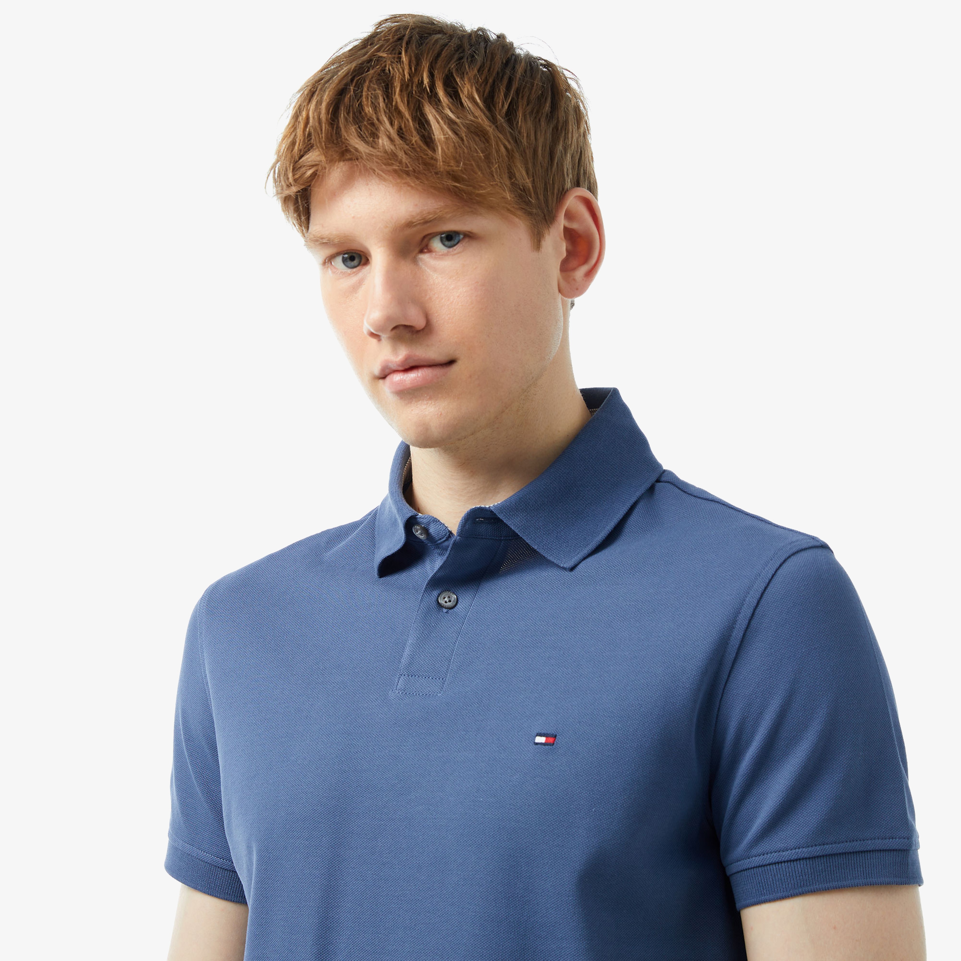 Tommy Hilfiger Erkek Mavi Polo