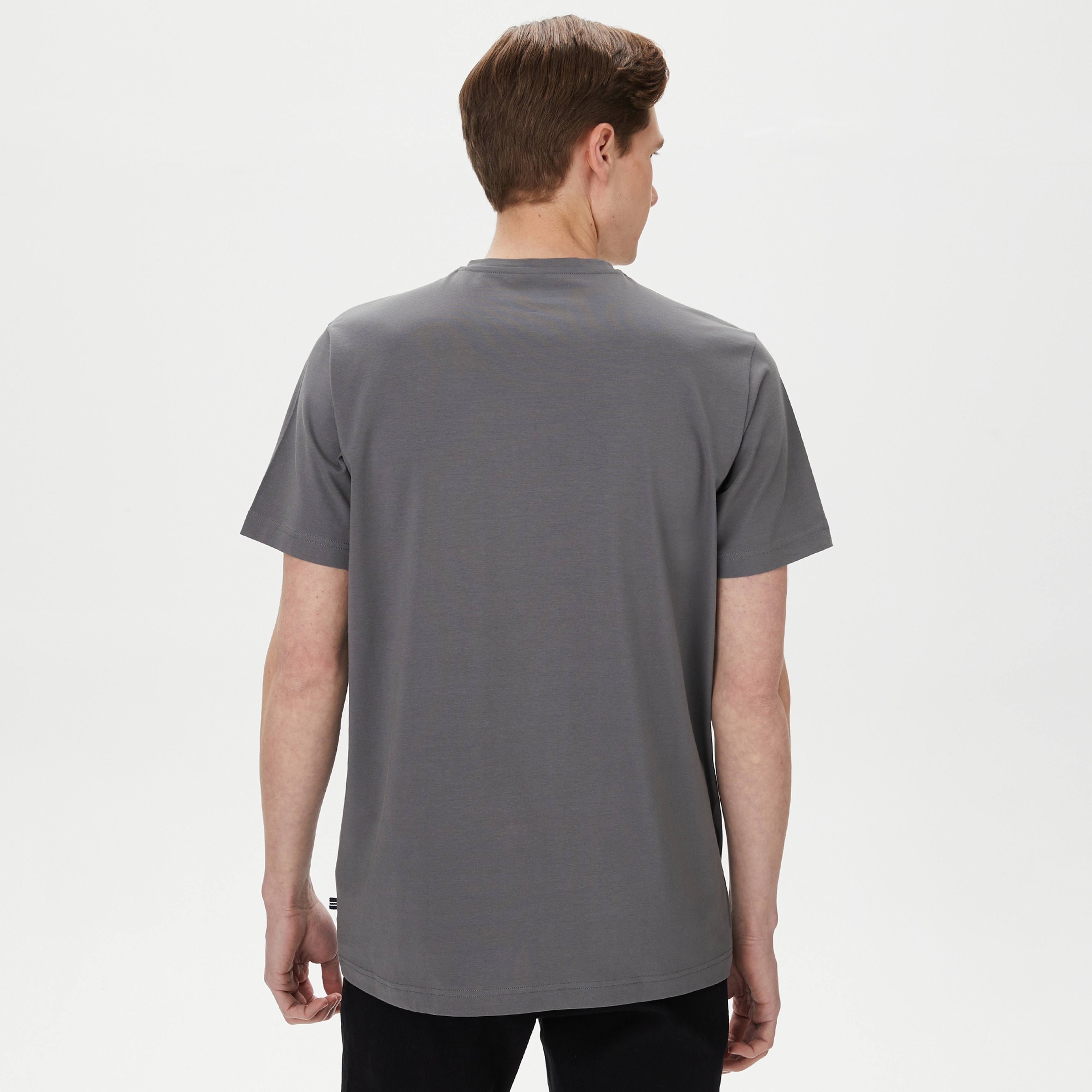 Nautica Erkek Gri Standart Fit T-Shirt