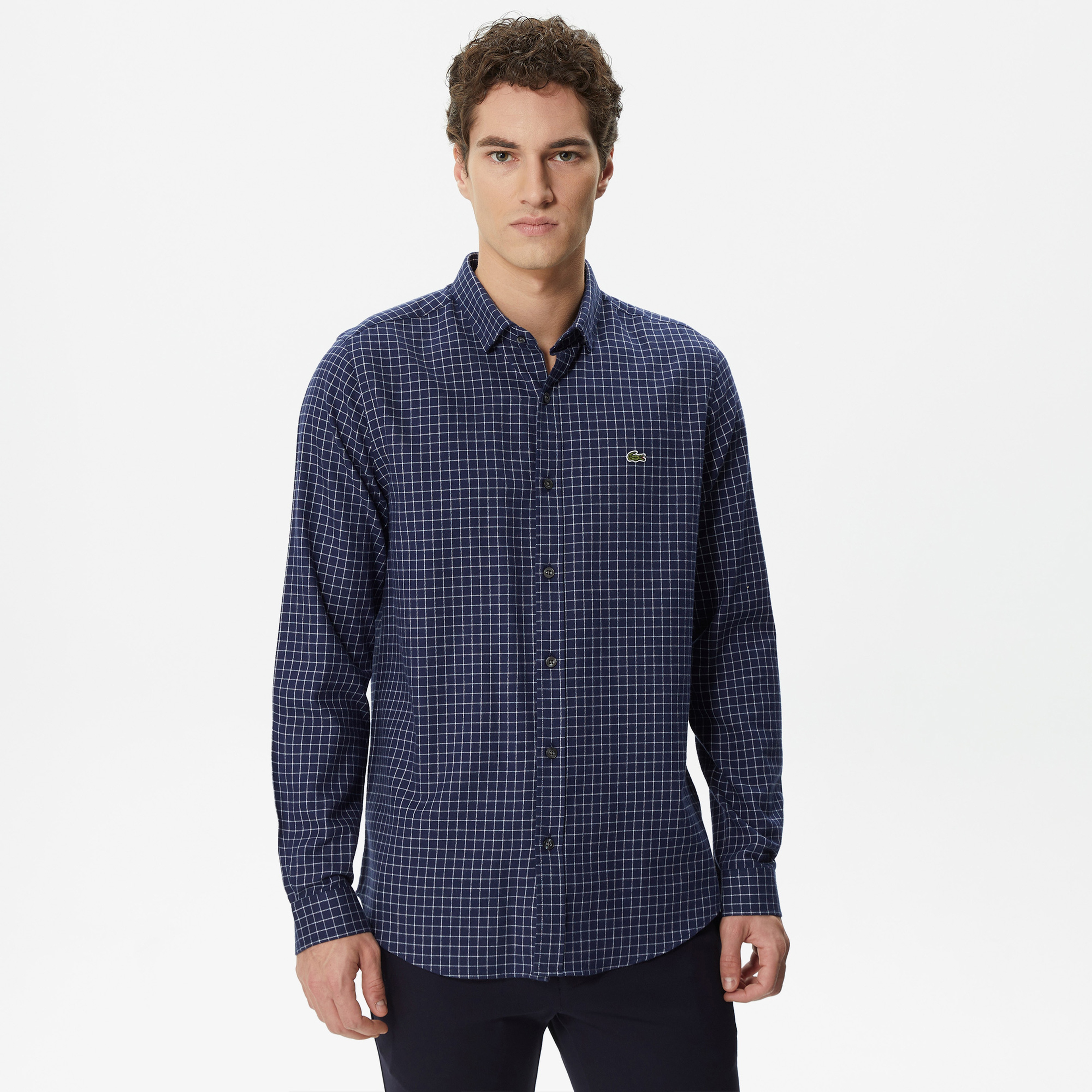 Lacoste Erkek Lacivert Gömlek