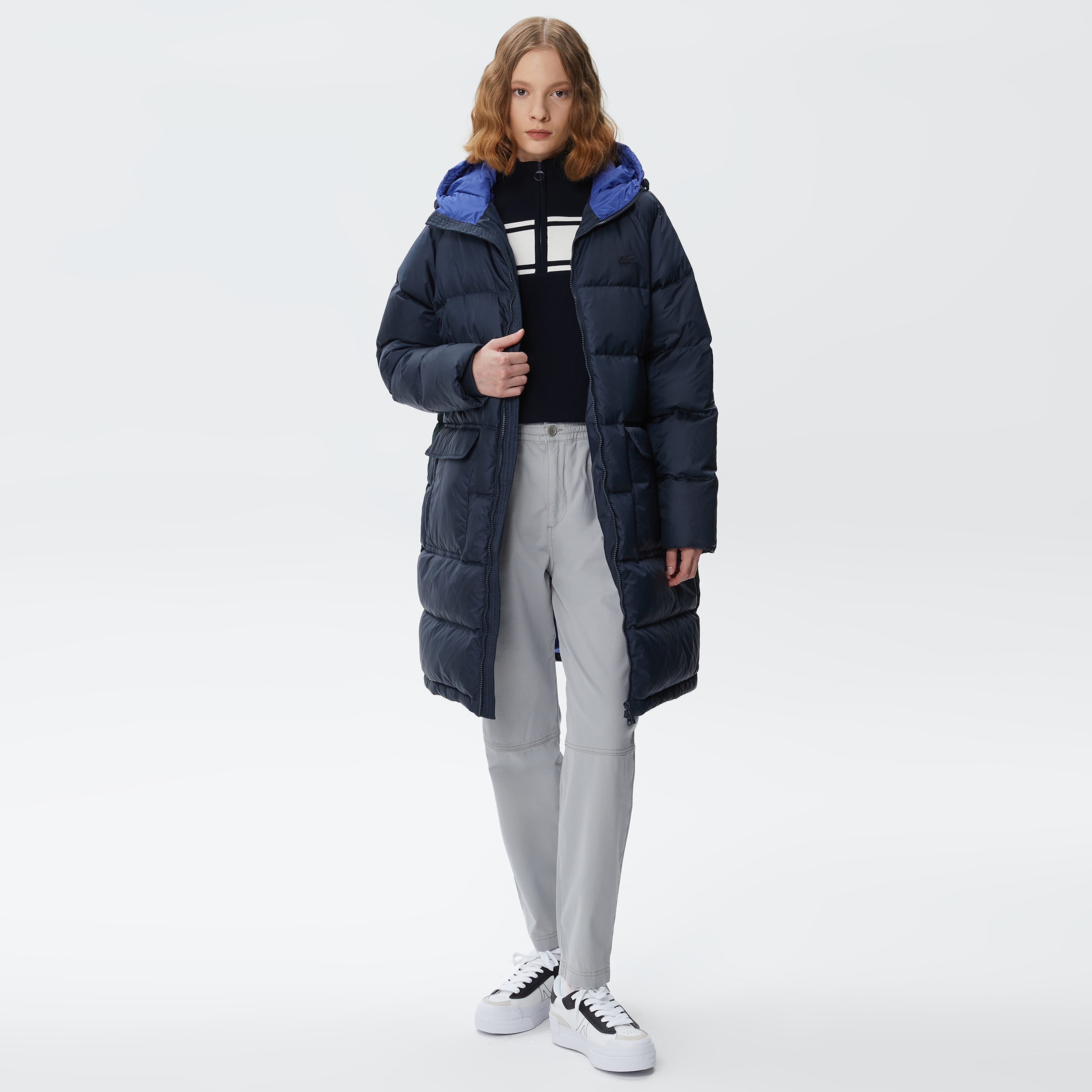 Lacoste Kadın Lacivert Mont