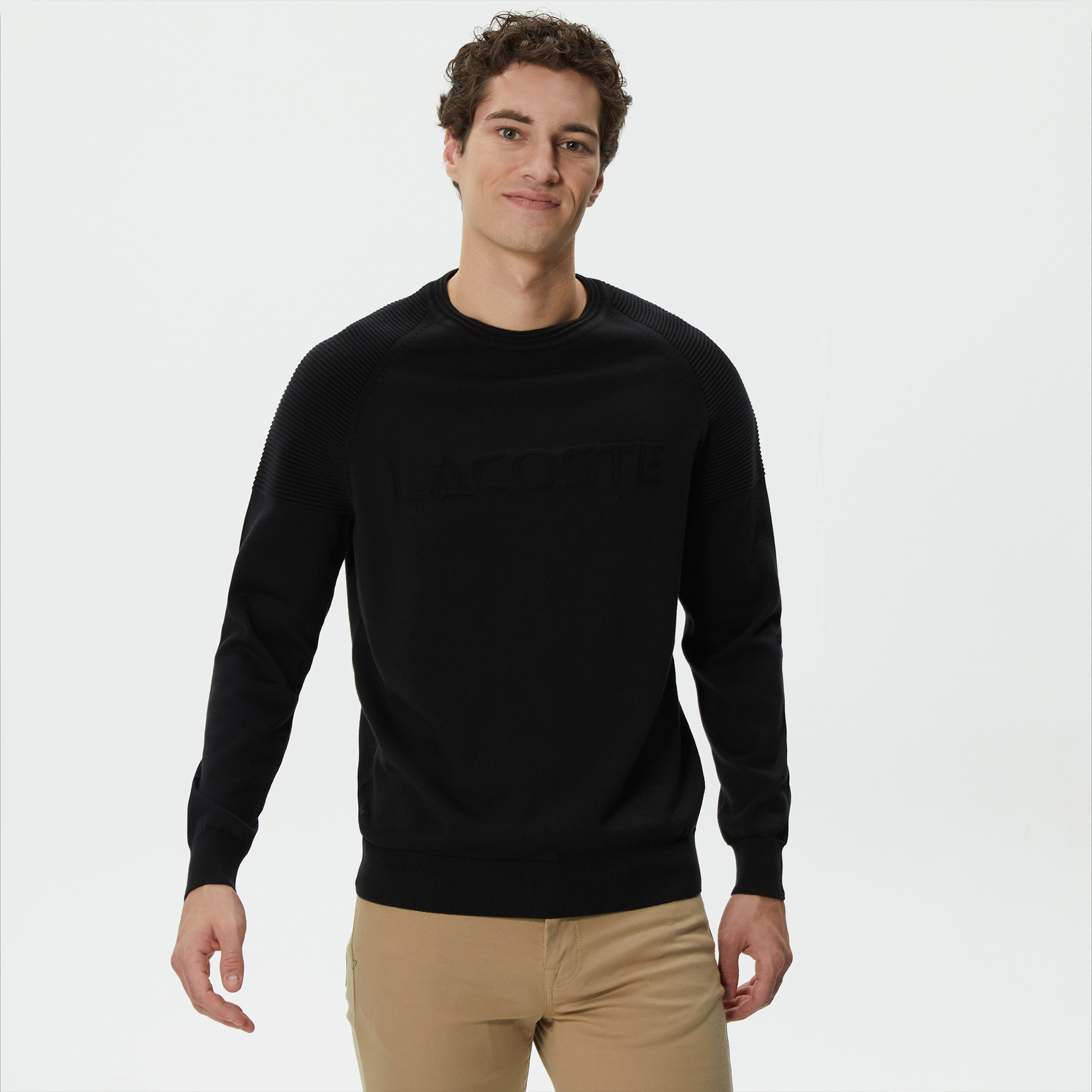 Lacoste Erkek Siyah Triko