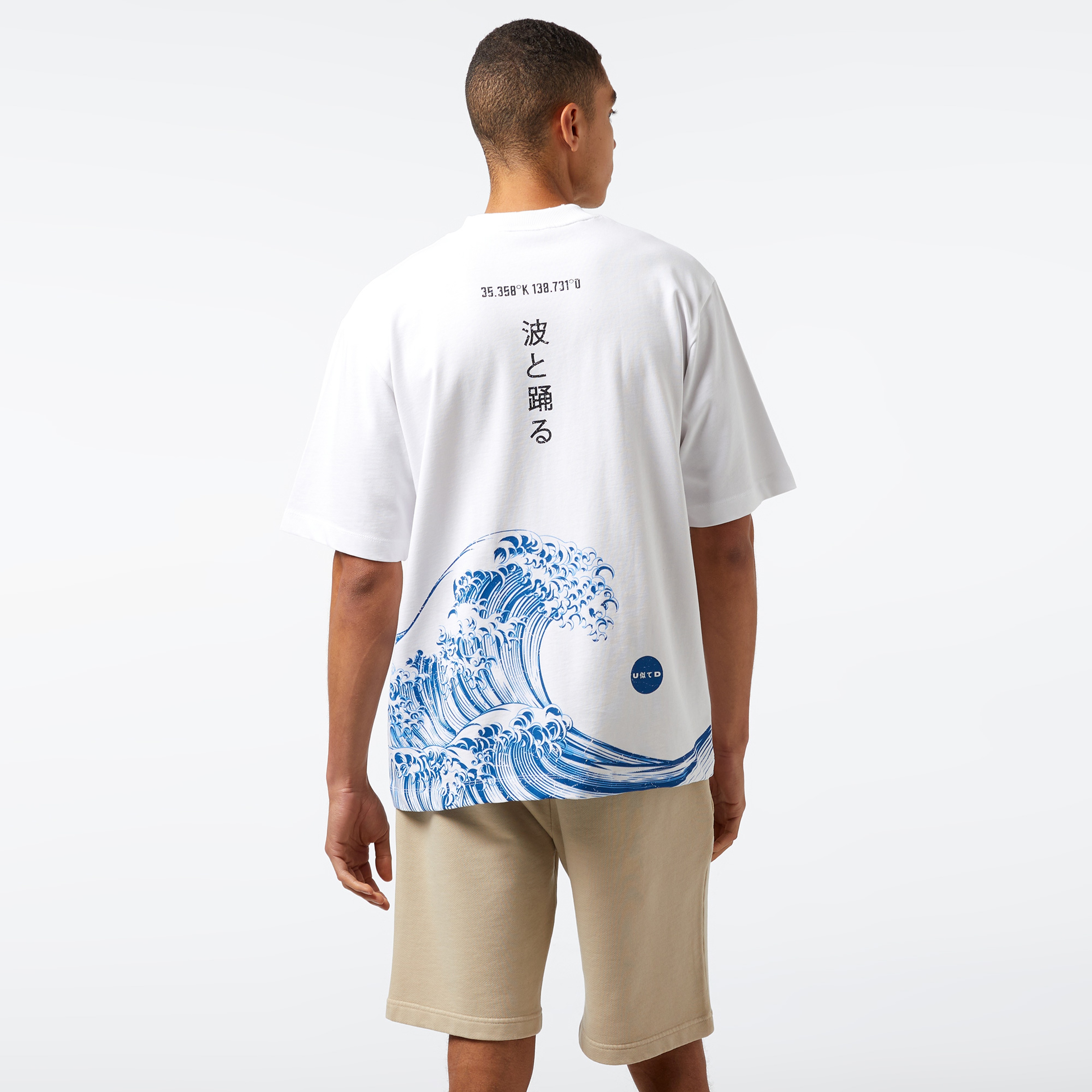 UNITED4 Erkek Beyaz T-Shirt