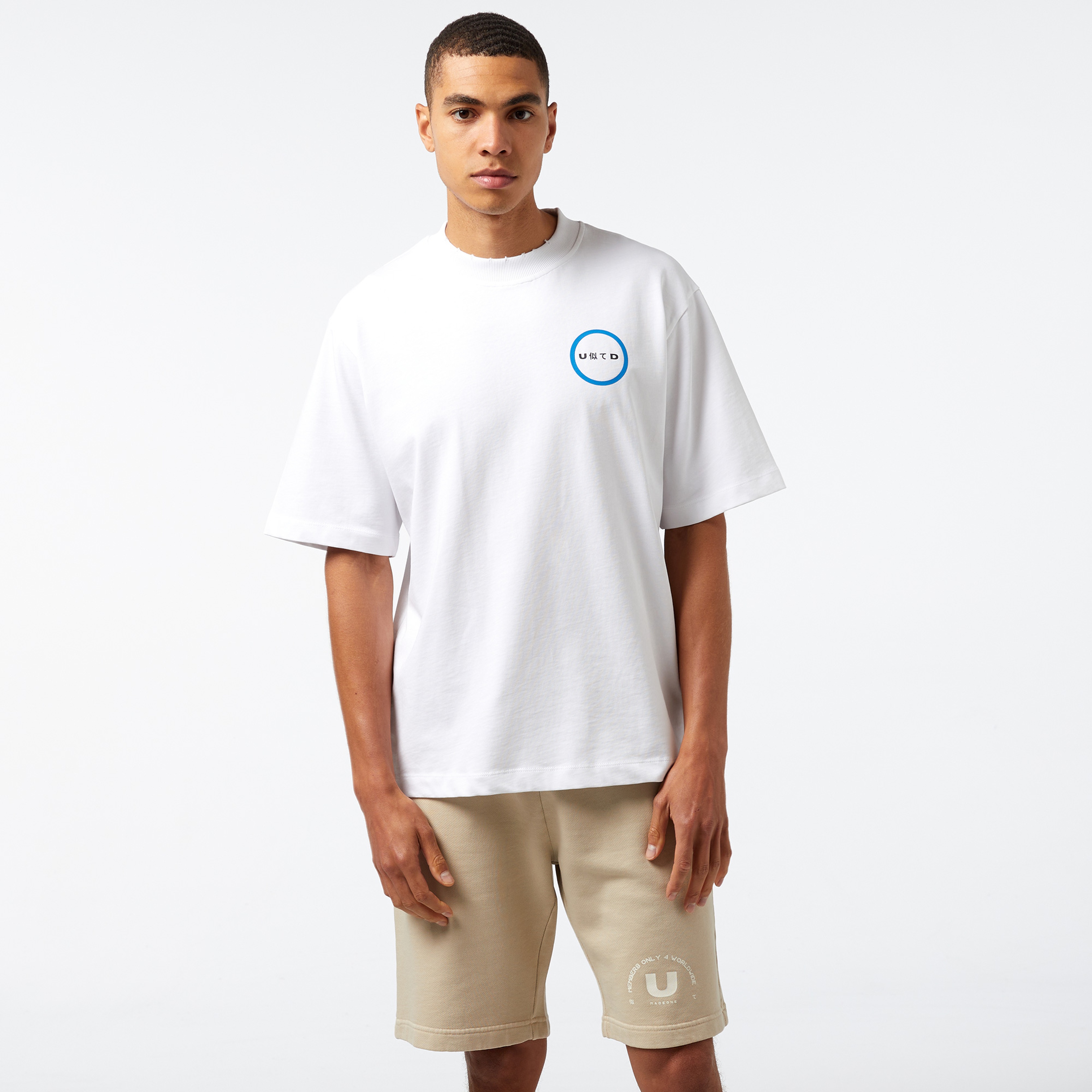 UNITED4 Erkek Beyaz T-Shirt