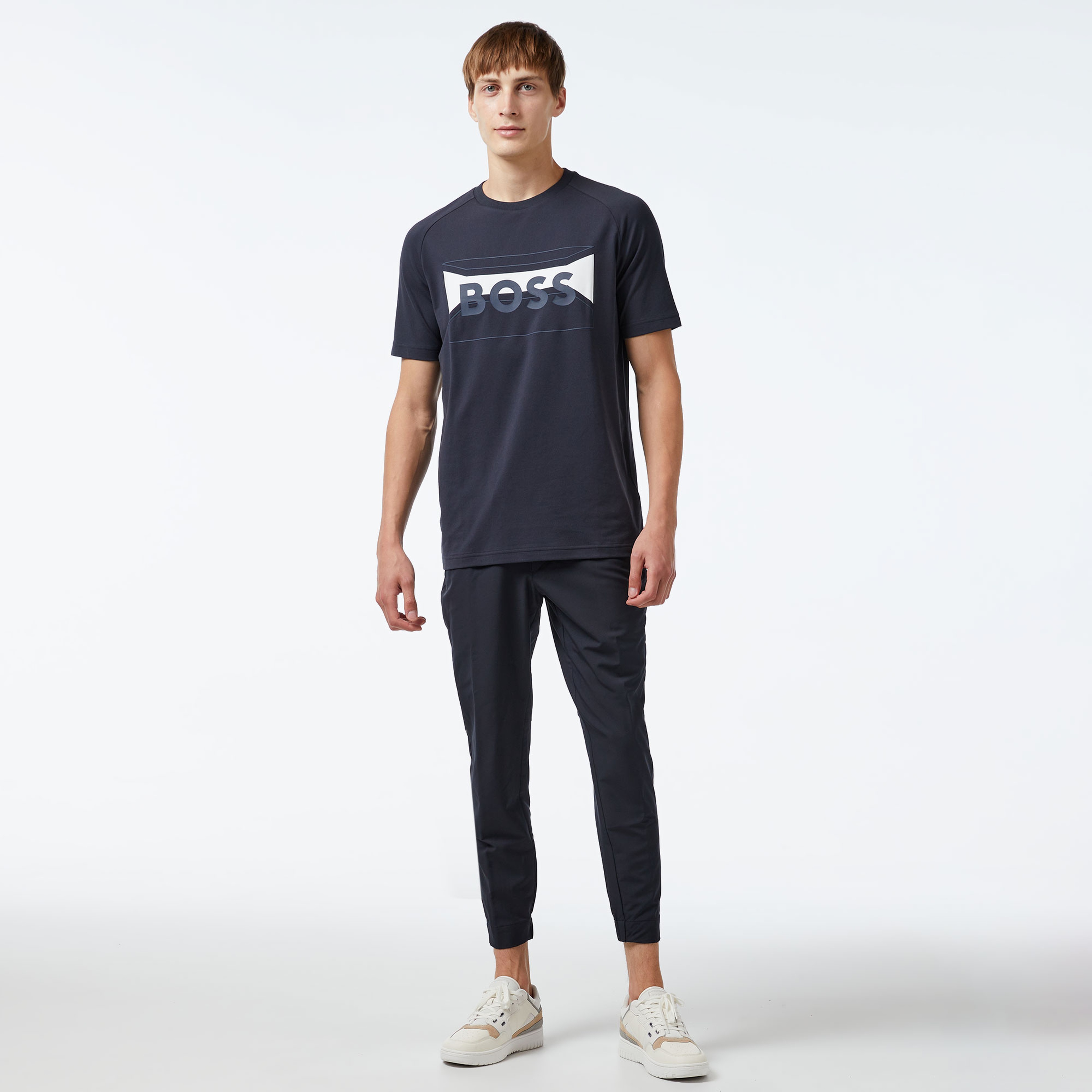Boss Erkek Lacivert T-Shirt