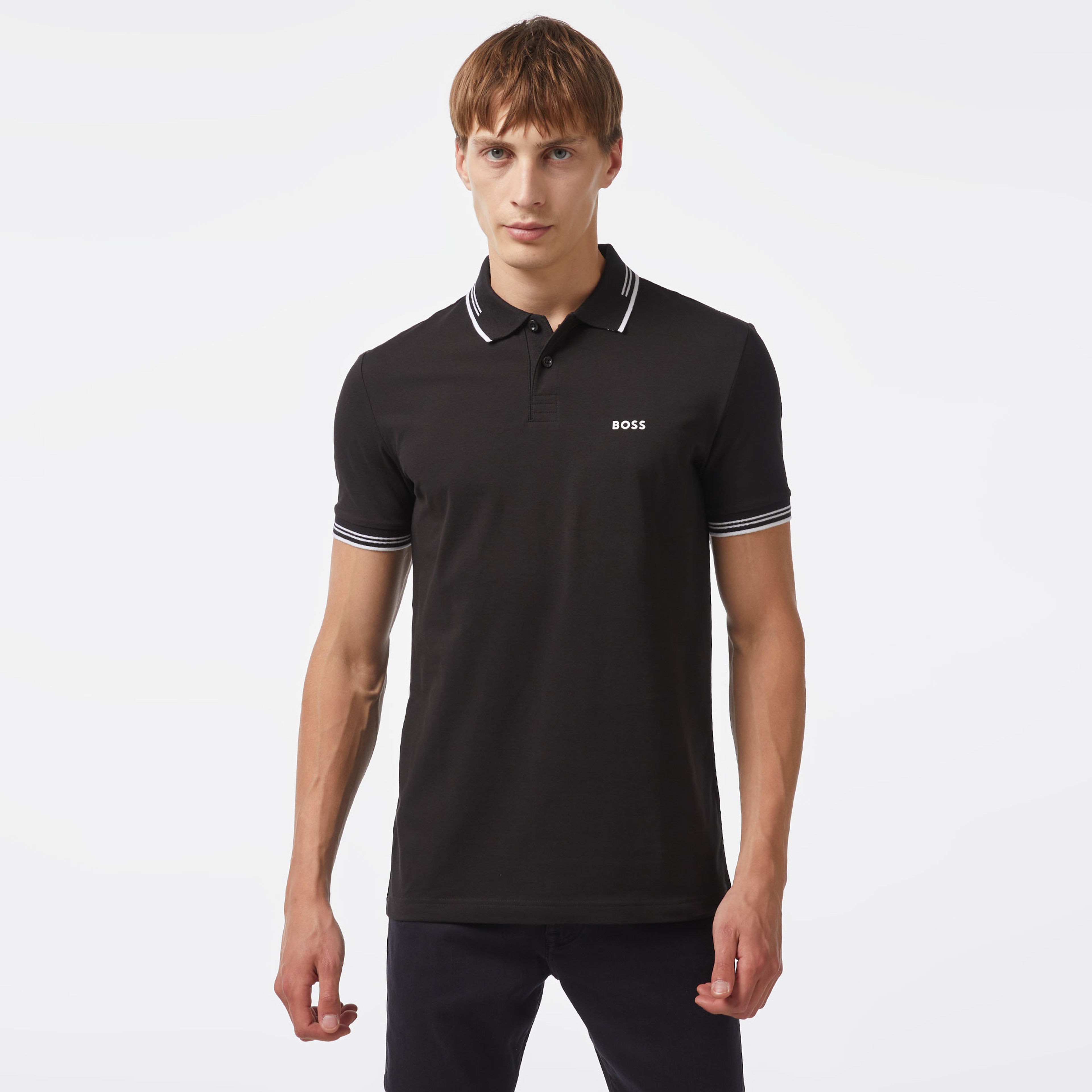 Boss Paul Erkek Siyah Polo