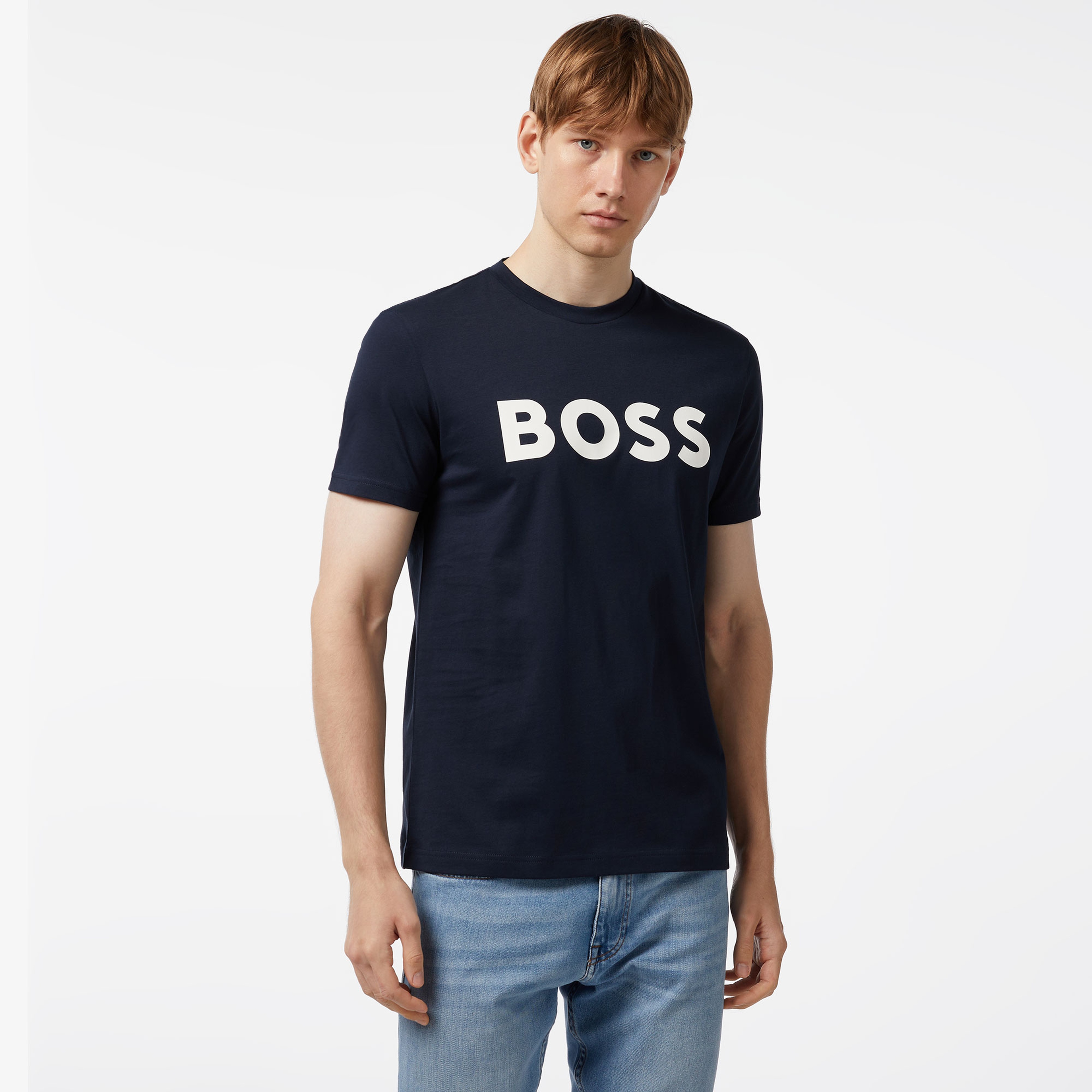 Boss Erkek Lacivert T-Shirt