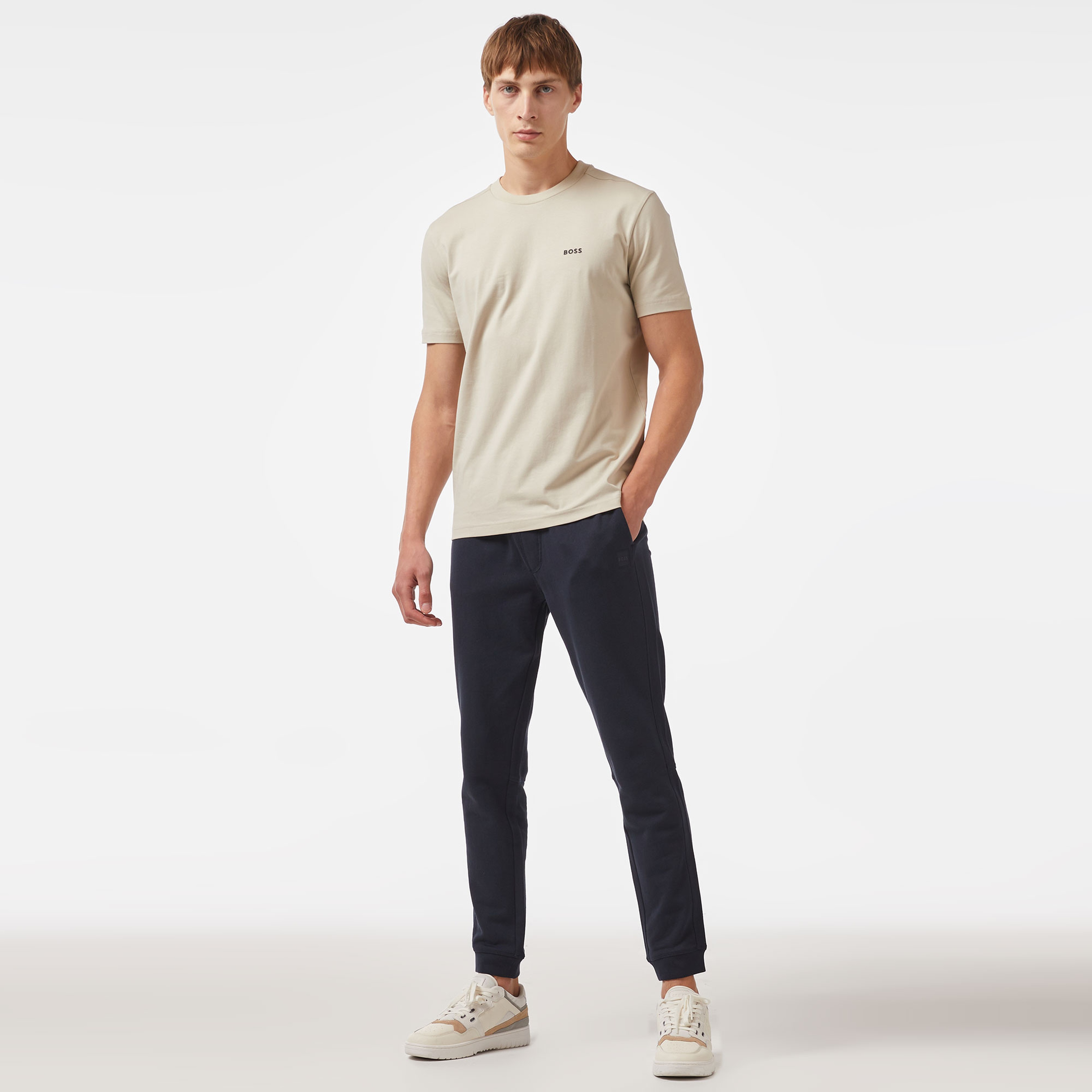 Boss Erkek Bej T-Shirt