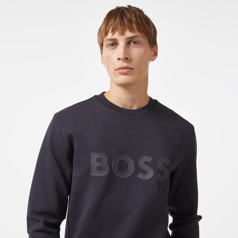 Boss Erkek Lacivert Sweatshirt