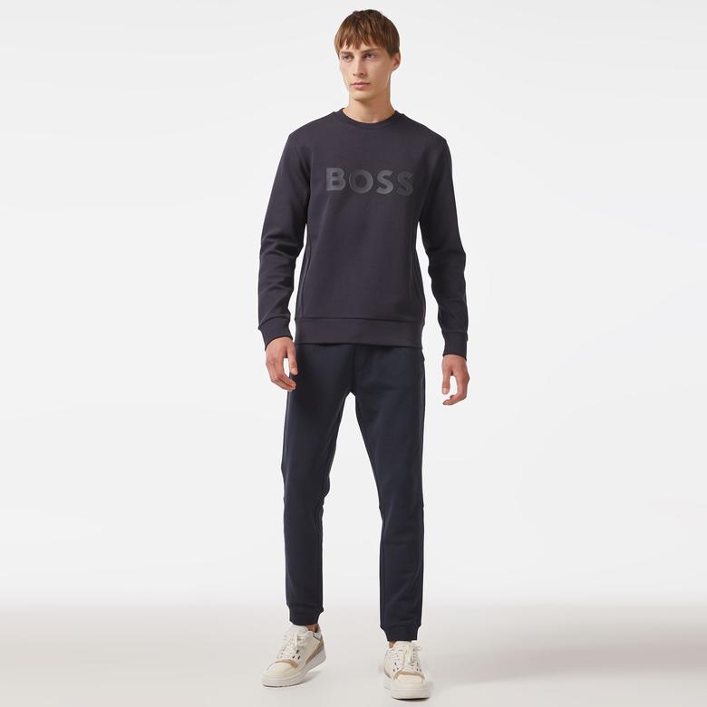 Boss Erkek Lacivert Sweatshirt