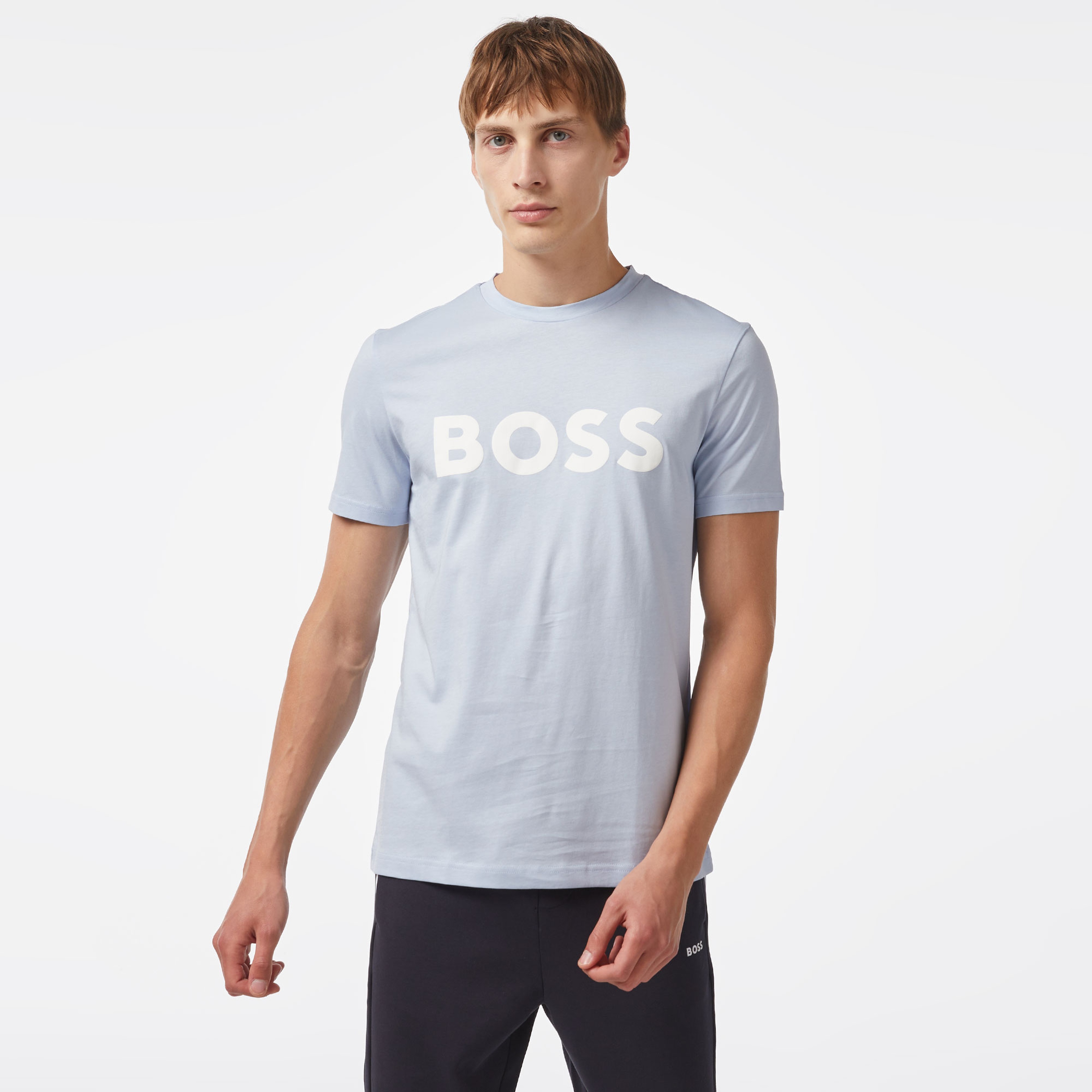 Boss Erkek Mavi T-Shirt