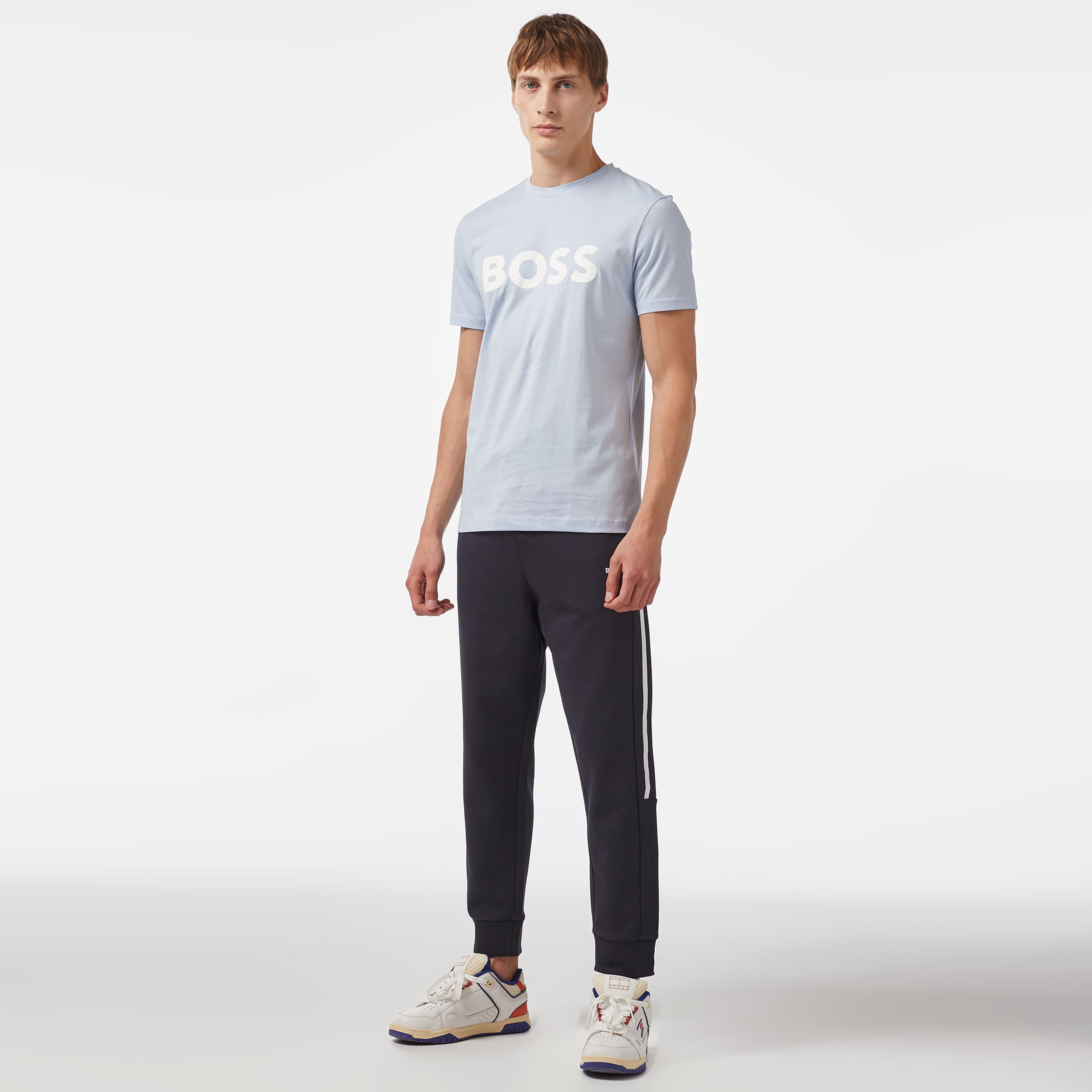 Boss Erkek Mavi T-Shirt