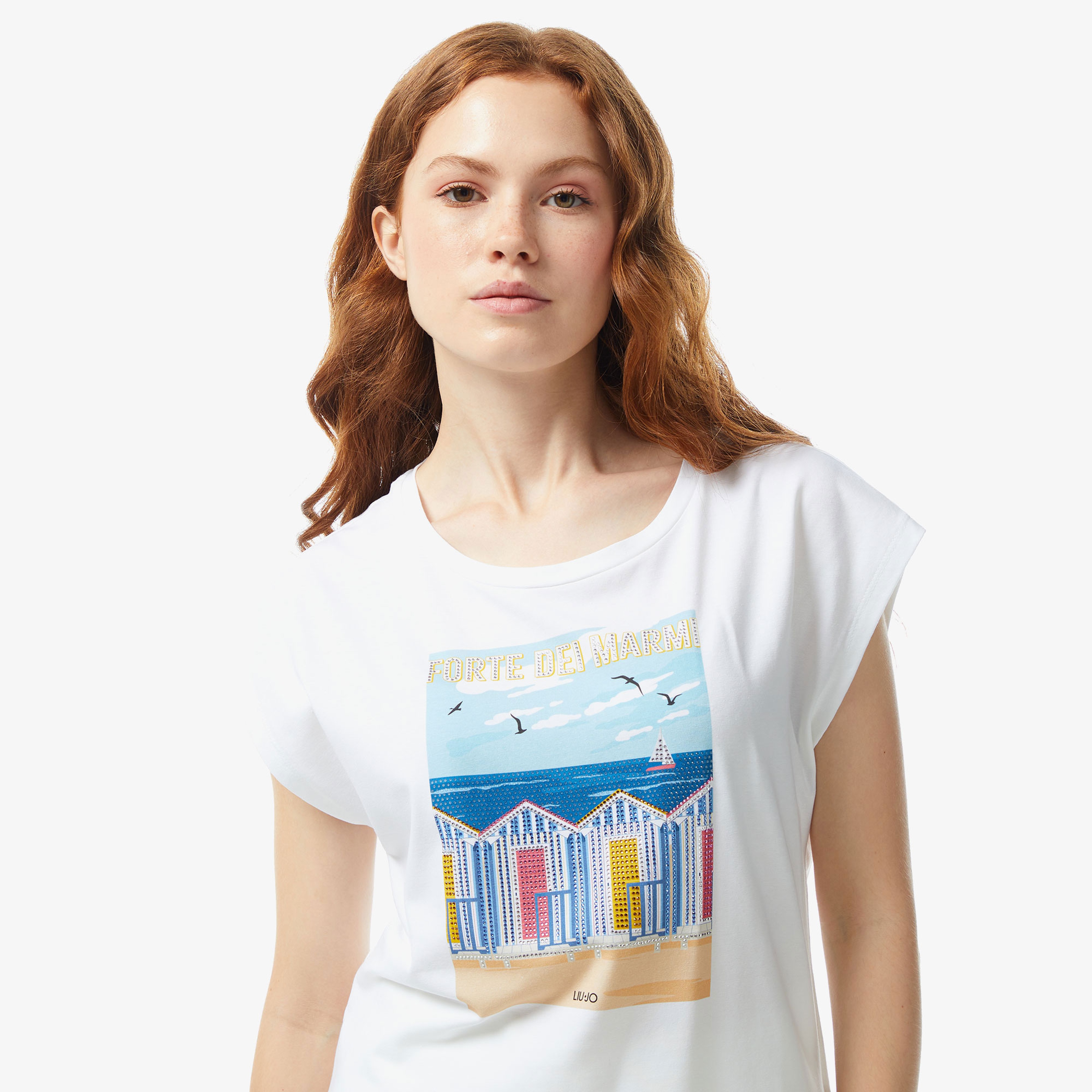 Liu Jo Kadın Beyaz T-Shirt