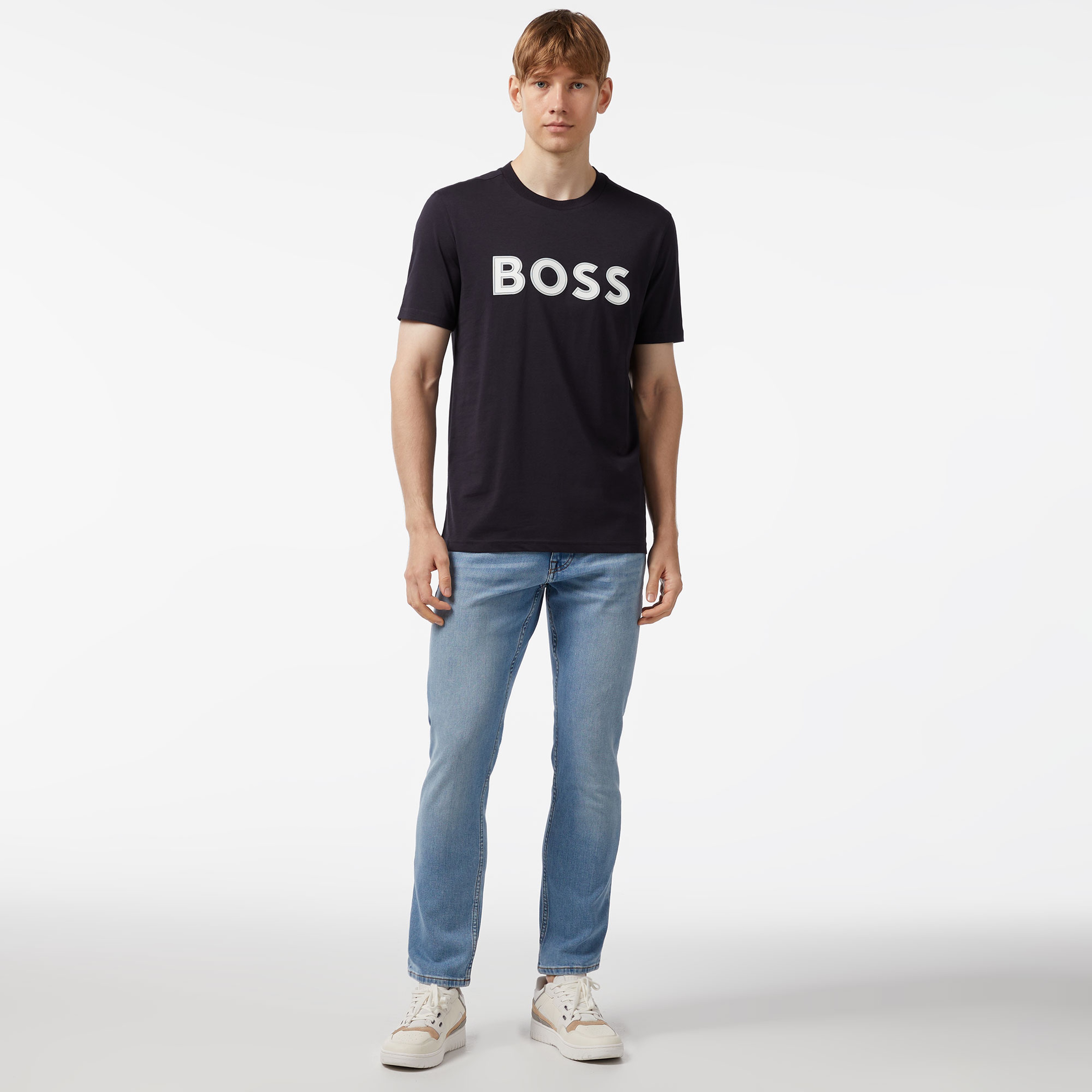 Boss Erkek Lacivert T-Shirt