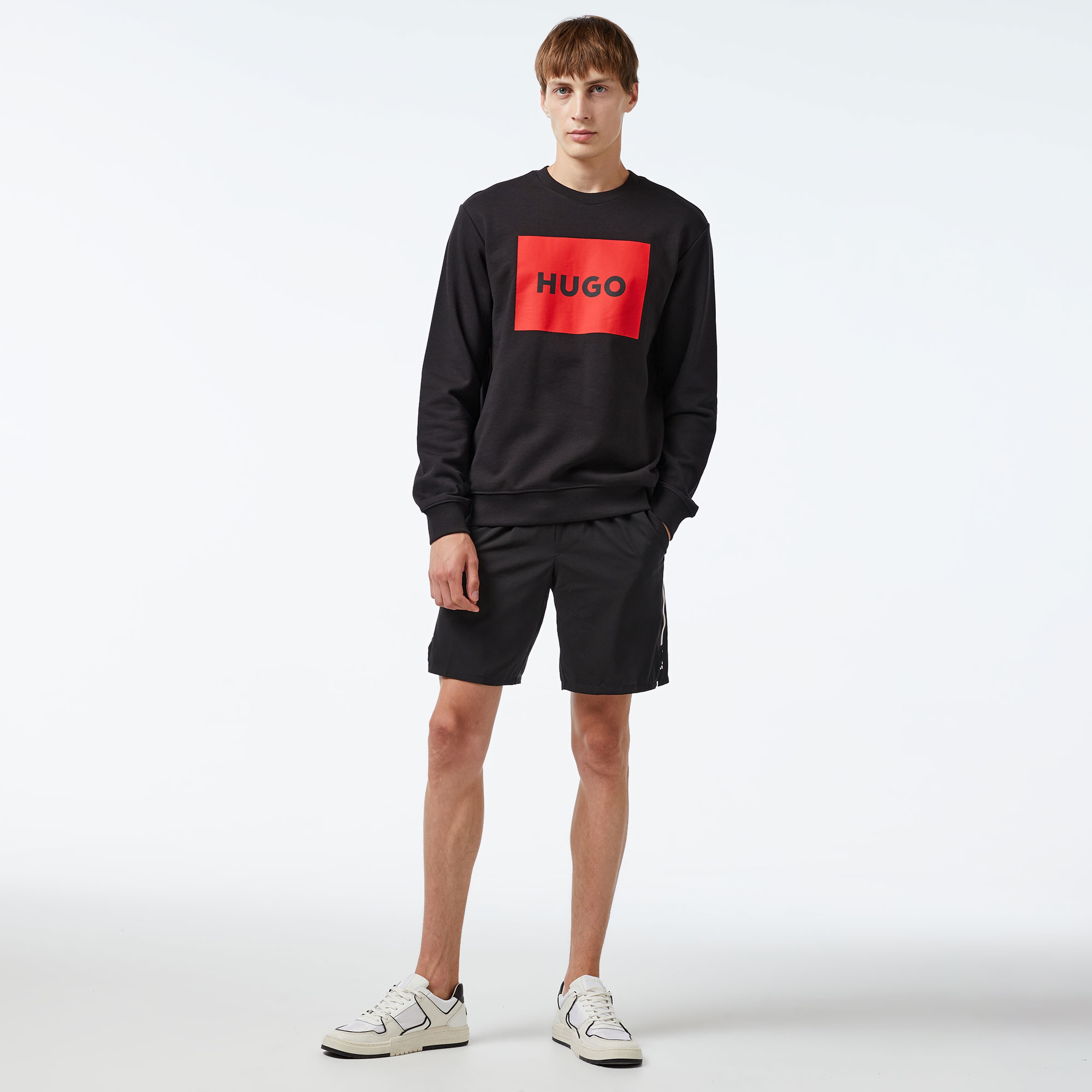 Hugo Erkek Siyah Sweatshirt