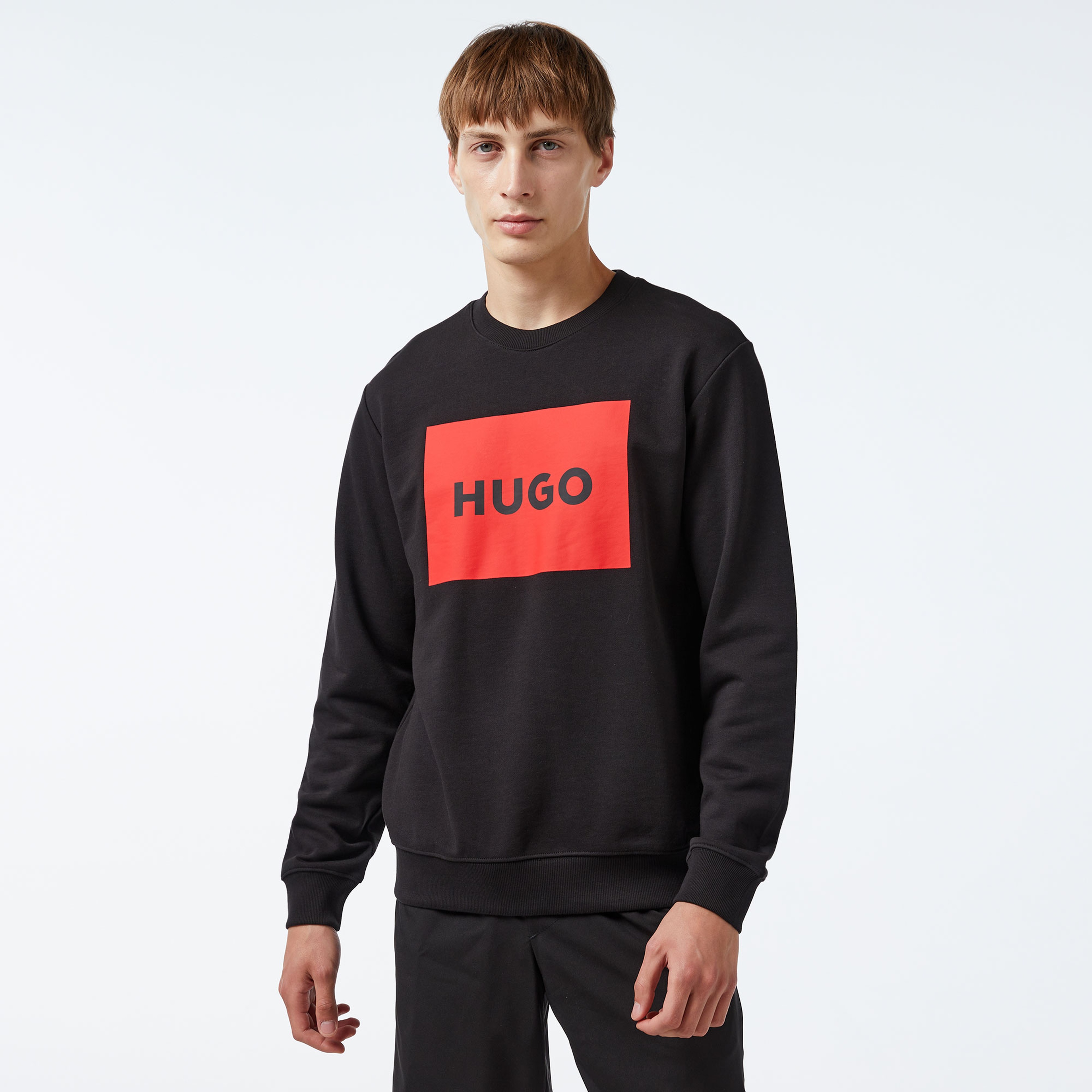 Hugo Erkek Siyah Sweatshirt
