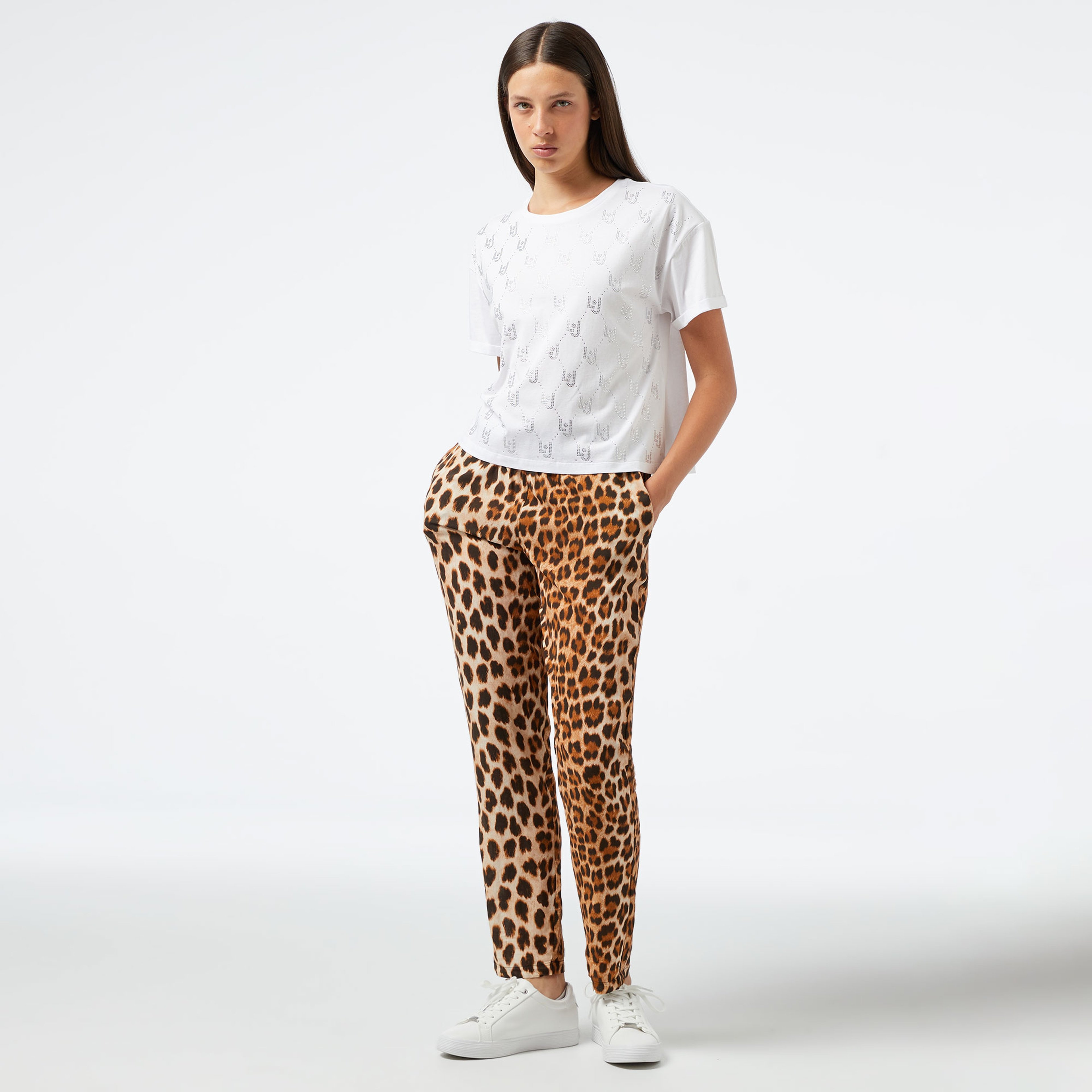 Liu Jo Kadın Beyaz T-Shirt