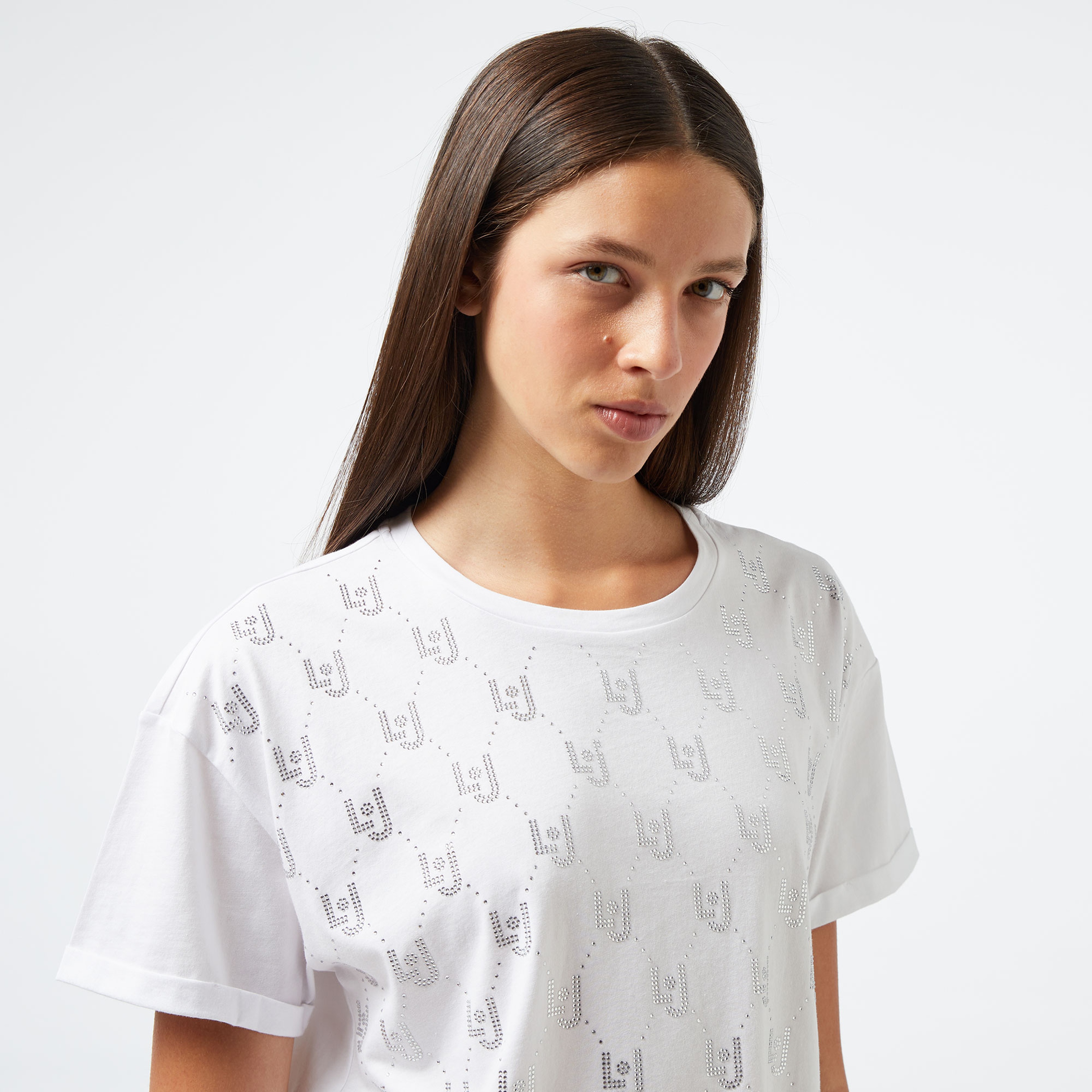 Liu Jo Kadın Beyaz T-Shirt