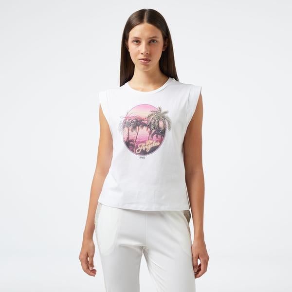 Liu Jo Kadın Beyaz T-Shirt