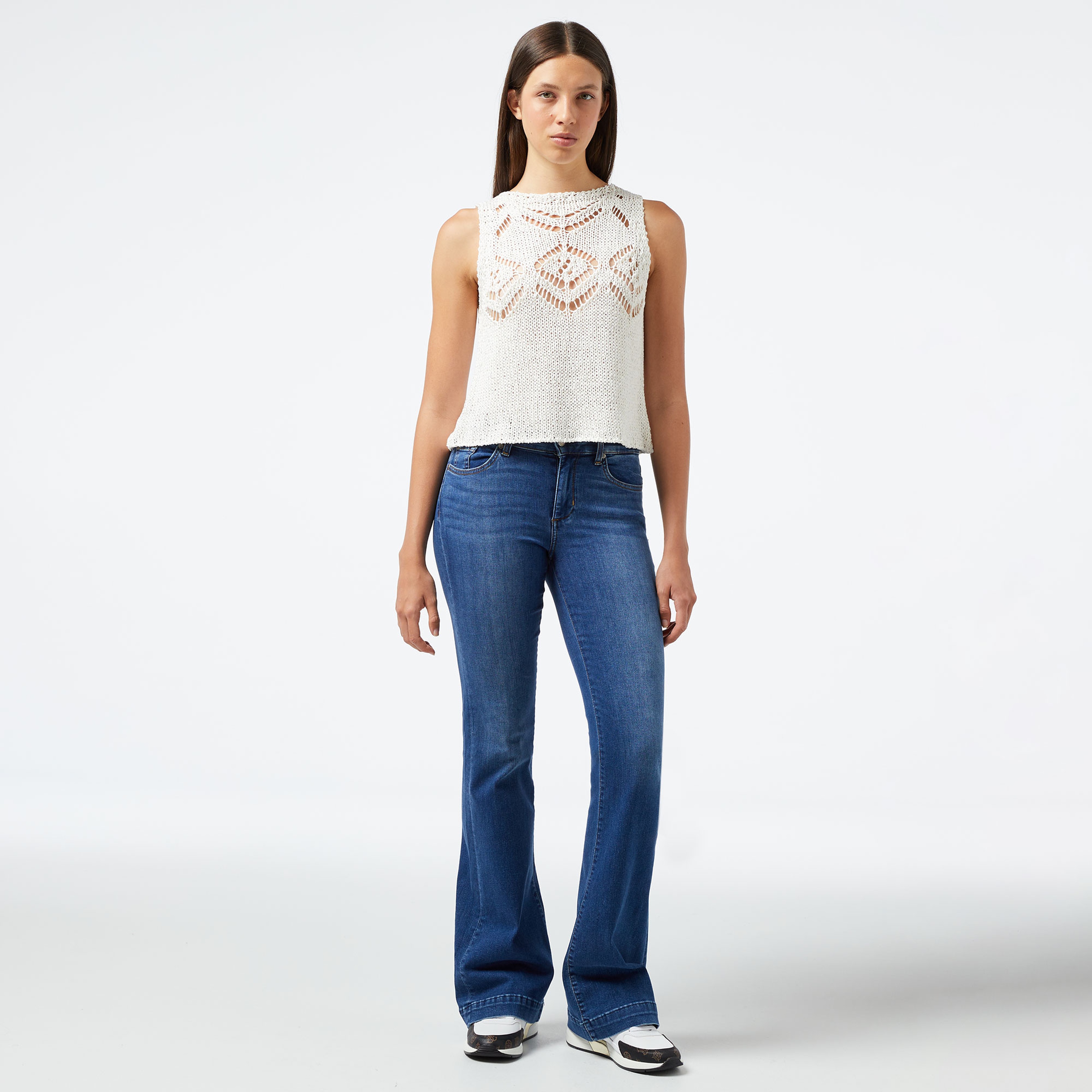 Liu Jo Kadın Beyaz Triko