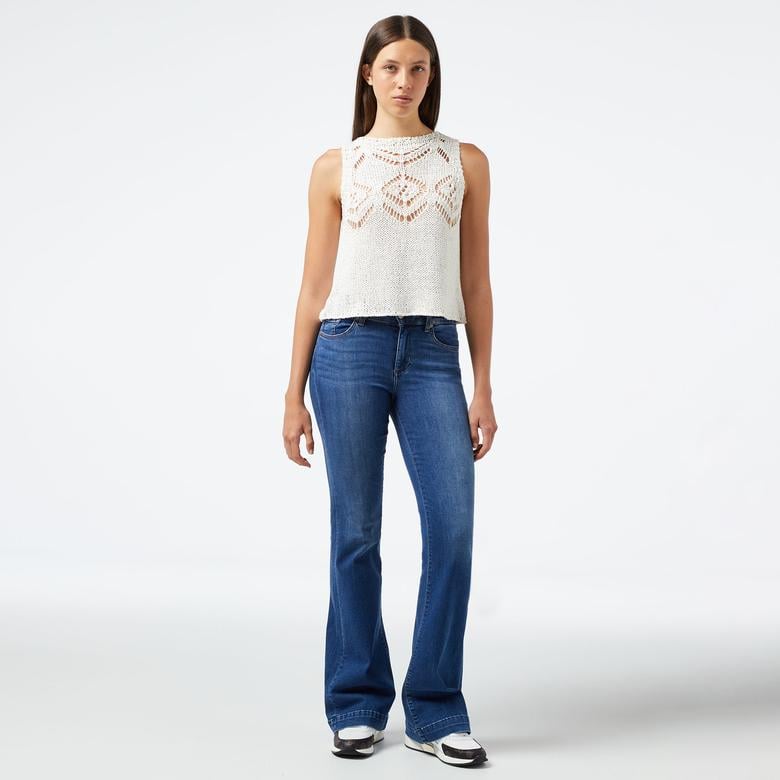 Liu Jo Kadın Beyaz Triko