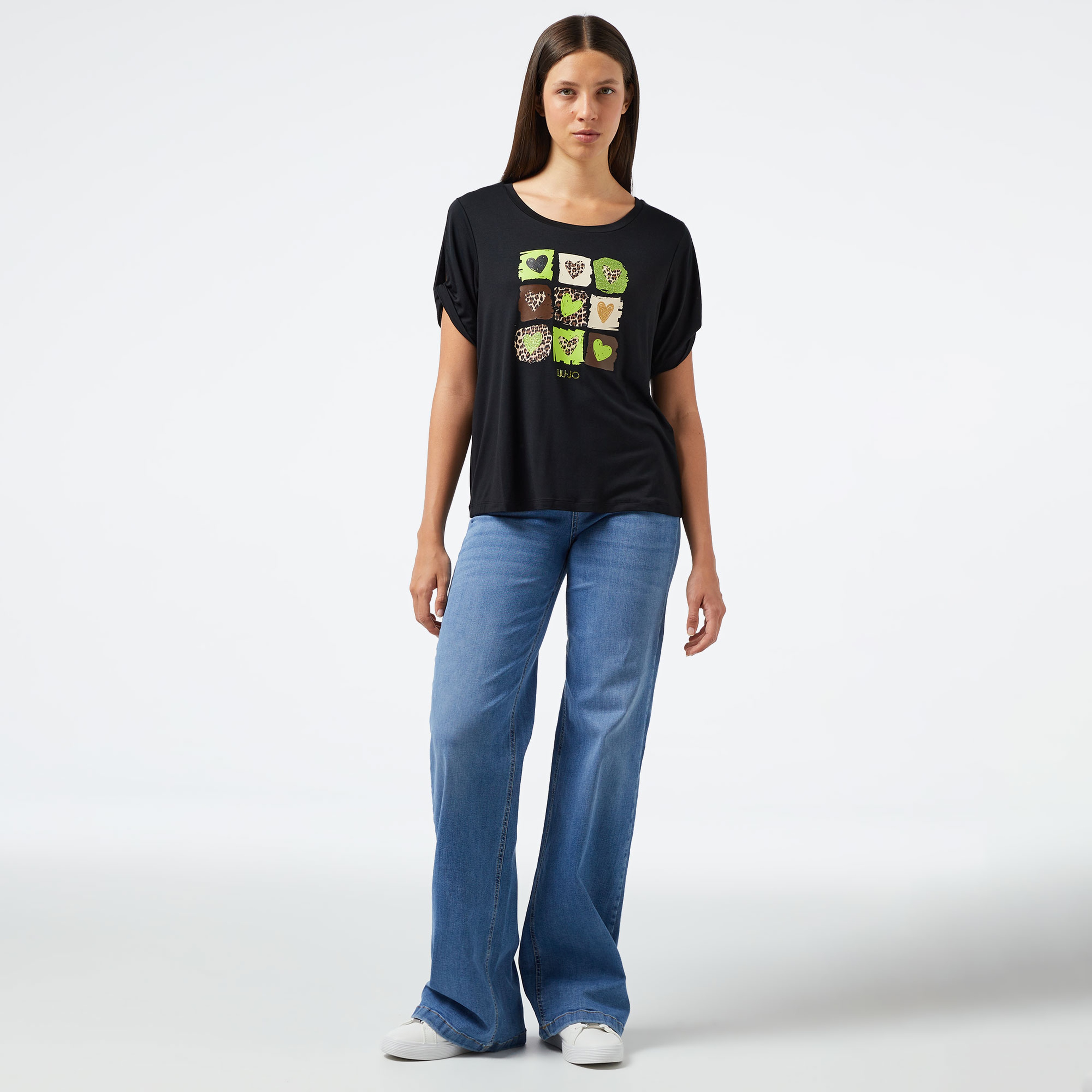 Liu Jo Kadın Siyah T-Shirt