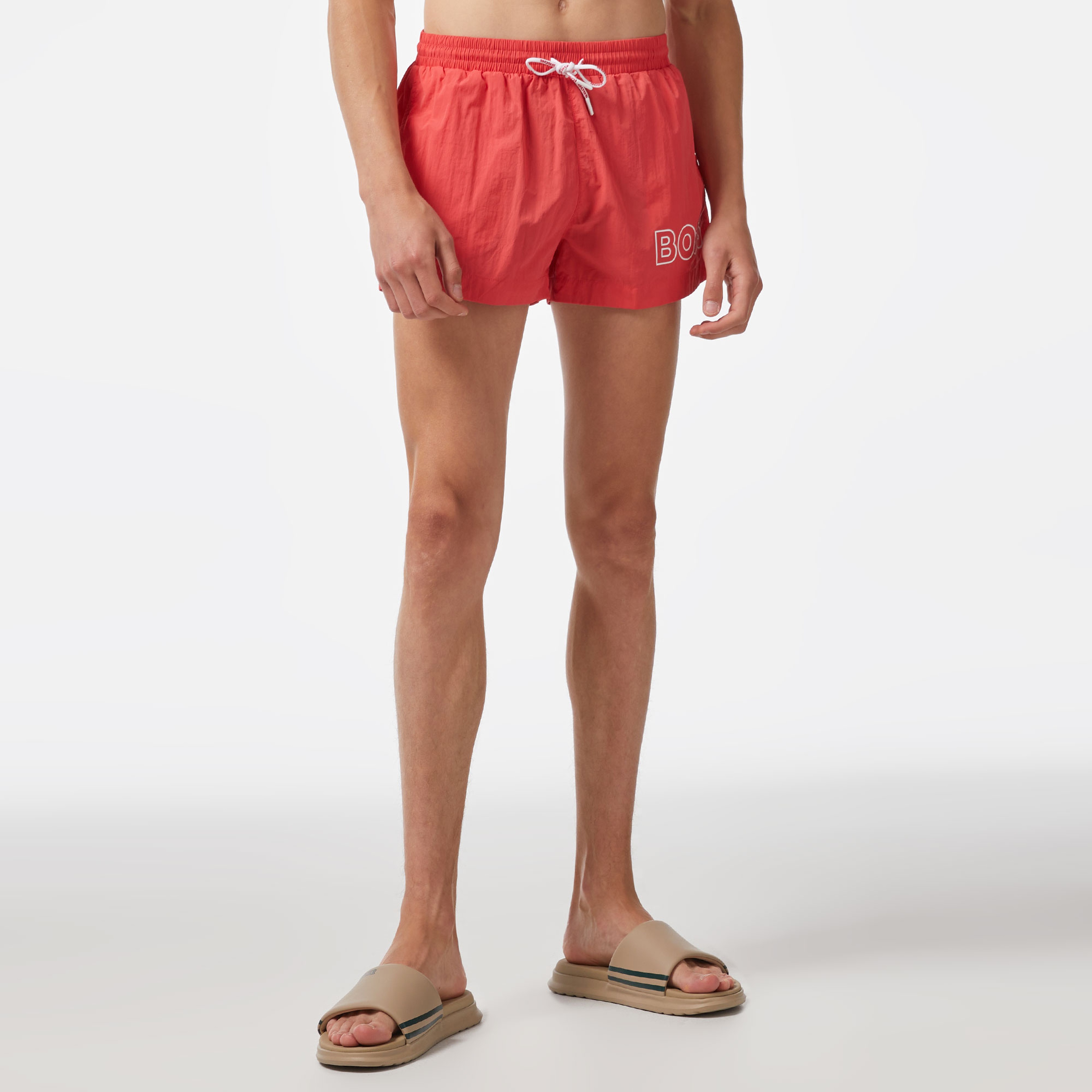 Boss Erkek Kırmızı Mayo Şort