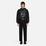 ERKEK SİYAH BASKILI SWEATSHIRT