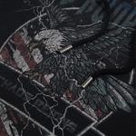 ERKEK SİYAH BASKILI SWEATSHIRT