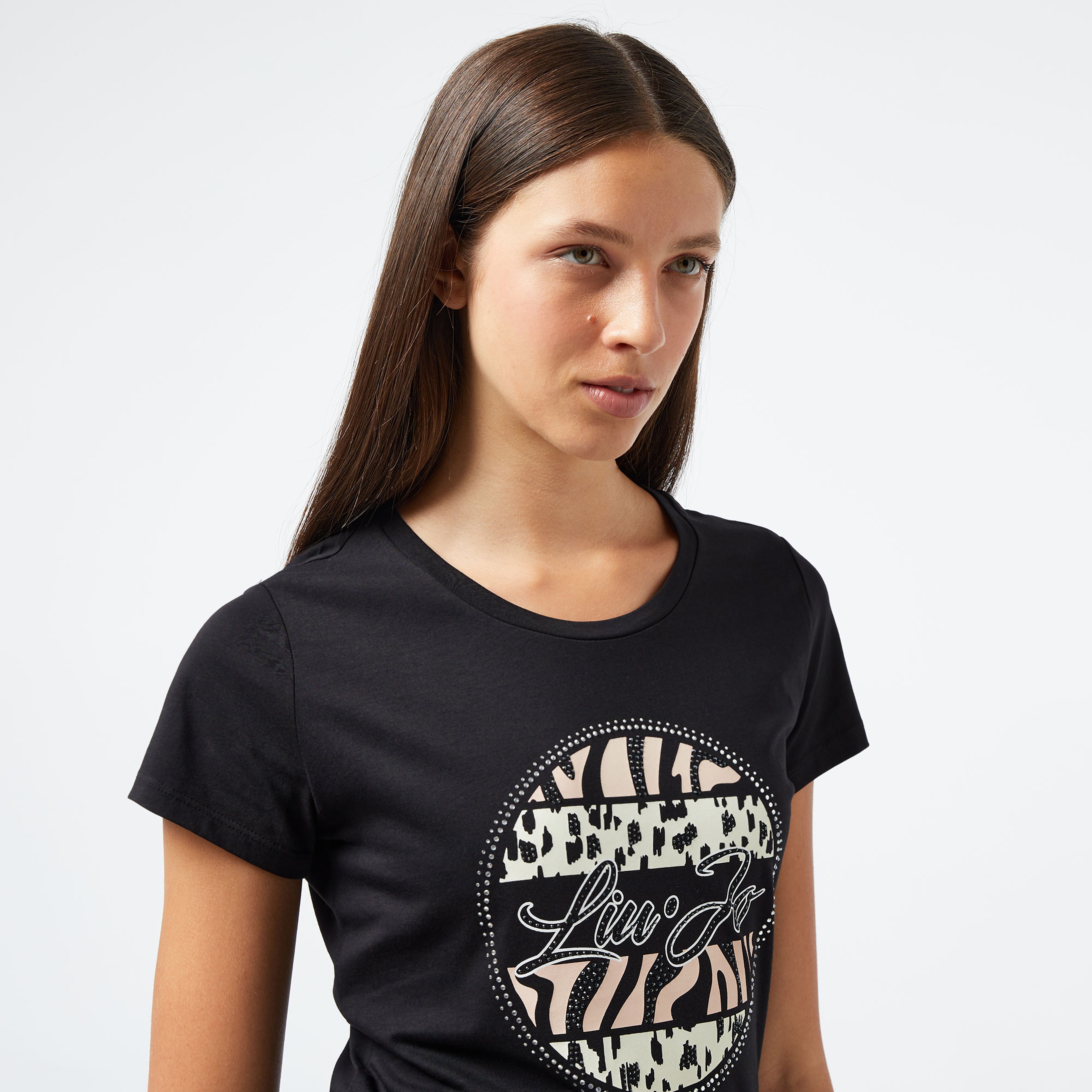 Liu Jo Kadın Siyah T-Shirt