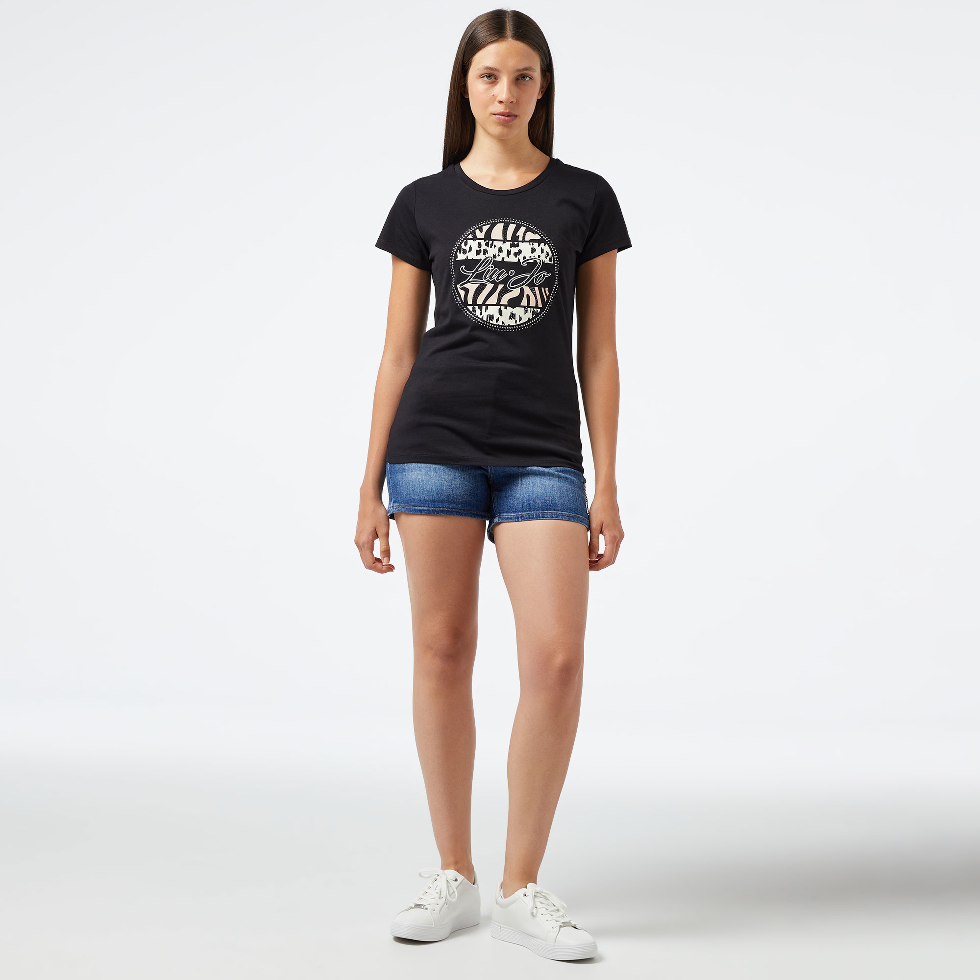 Liu Jo Kadın Siyah T-Shirt