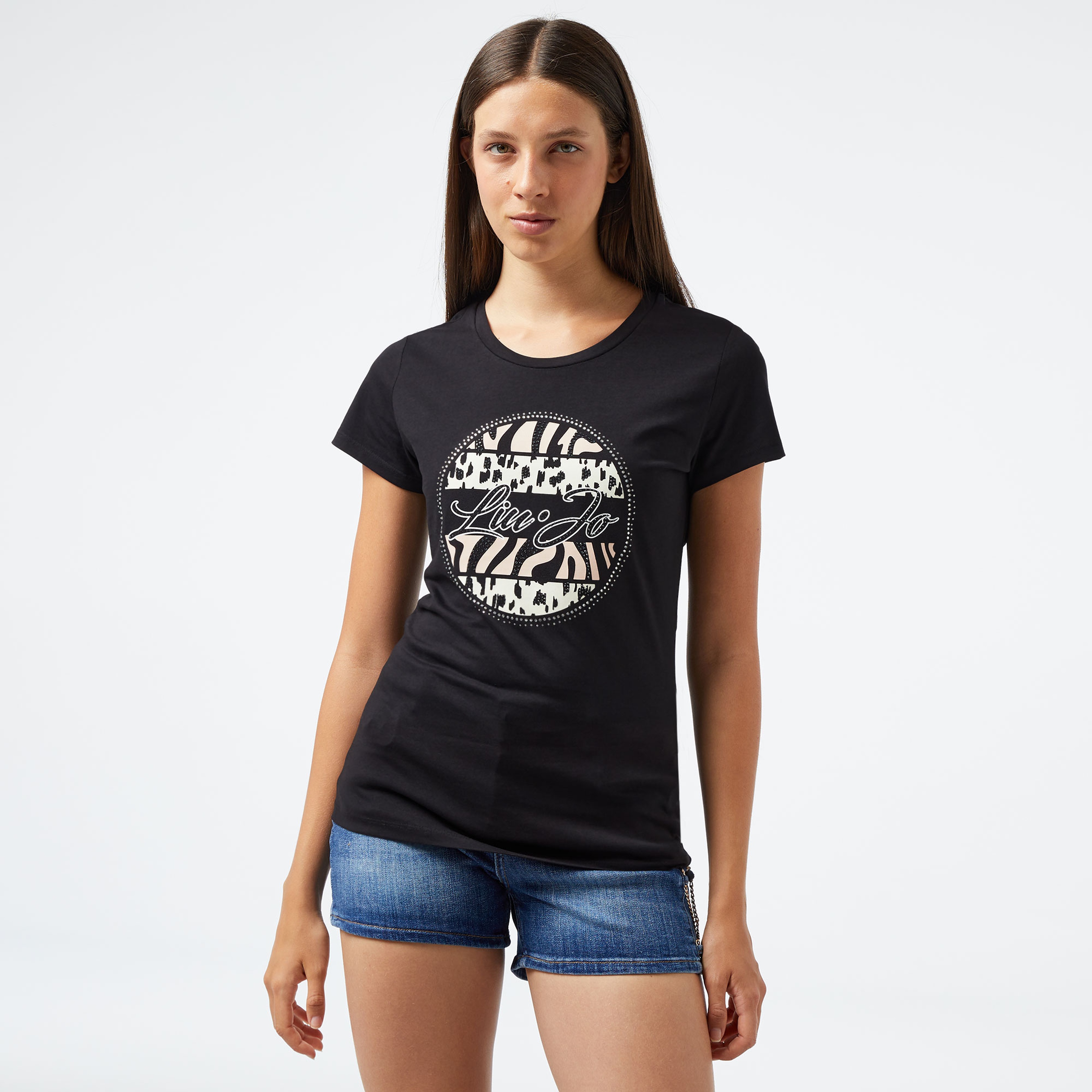 Liu Jo Kadın Siyah T-Shirt