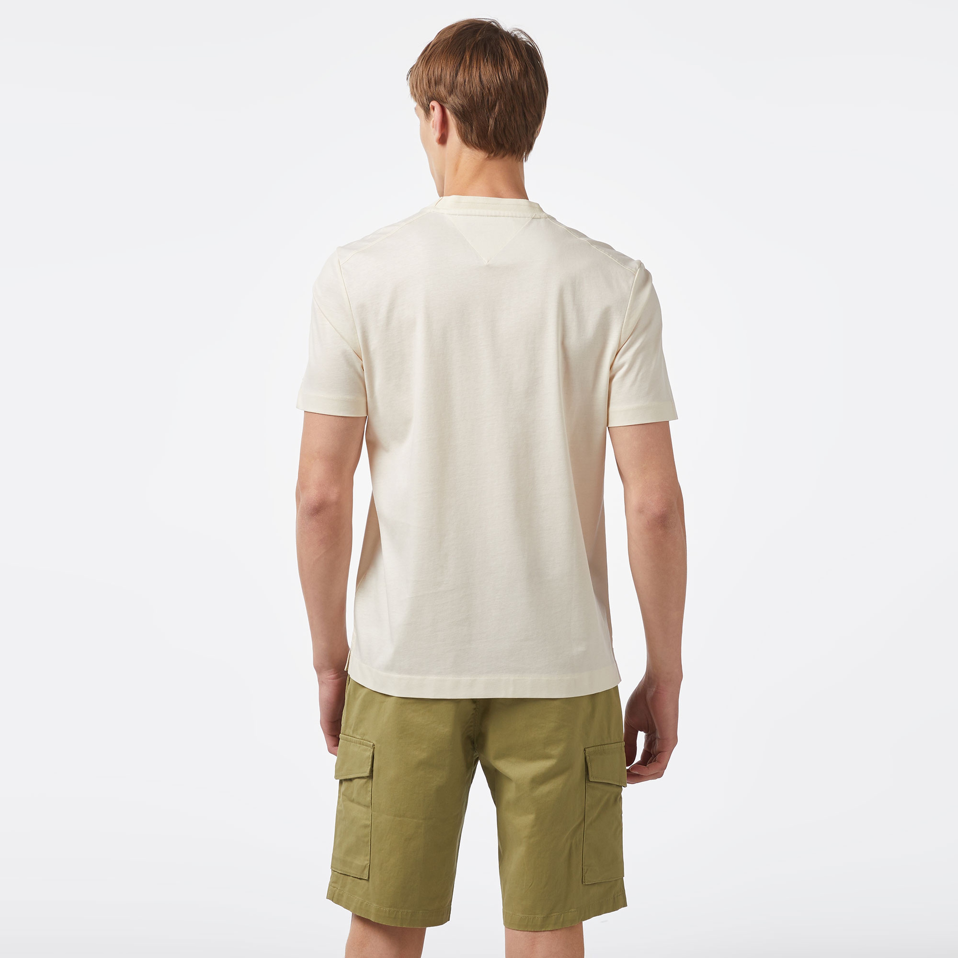 Tommy Hilfiger Erkek Bej Tshirt