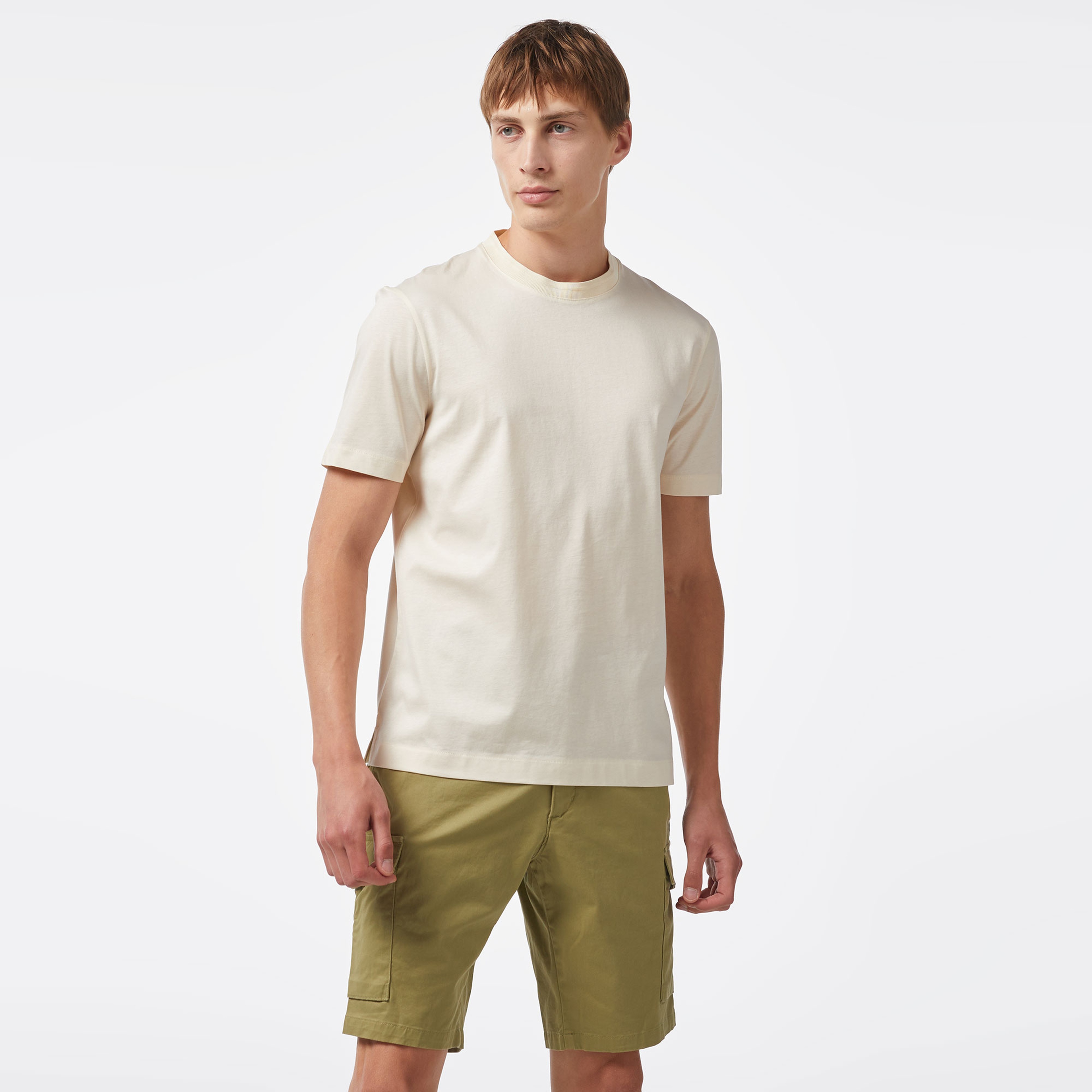 Tommy Hilfiger Erkek Bej Tshirt