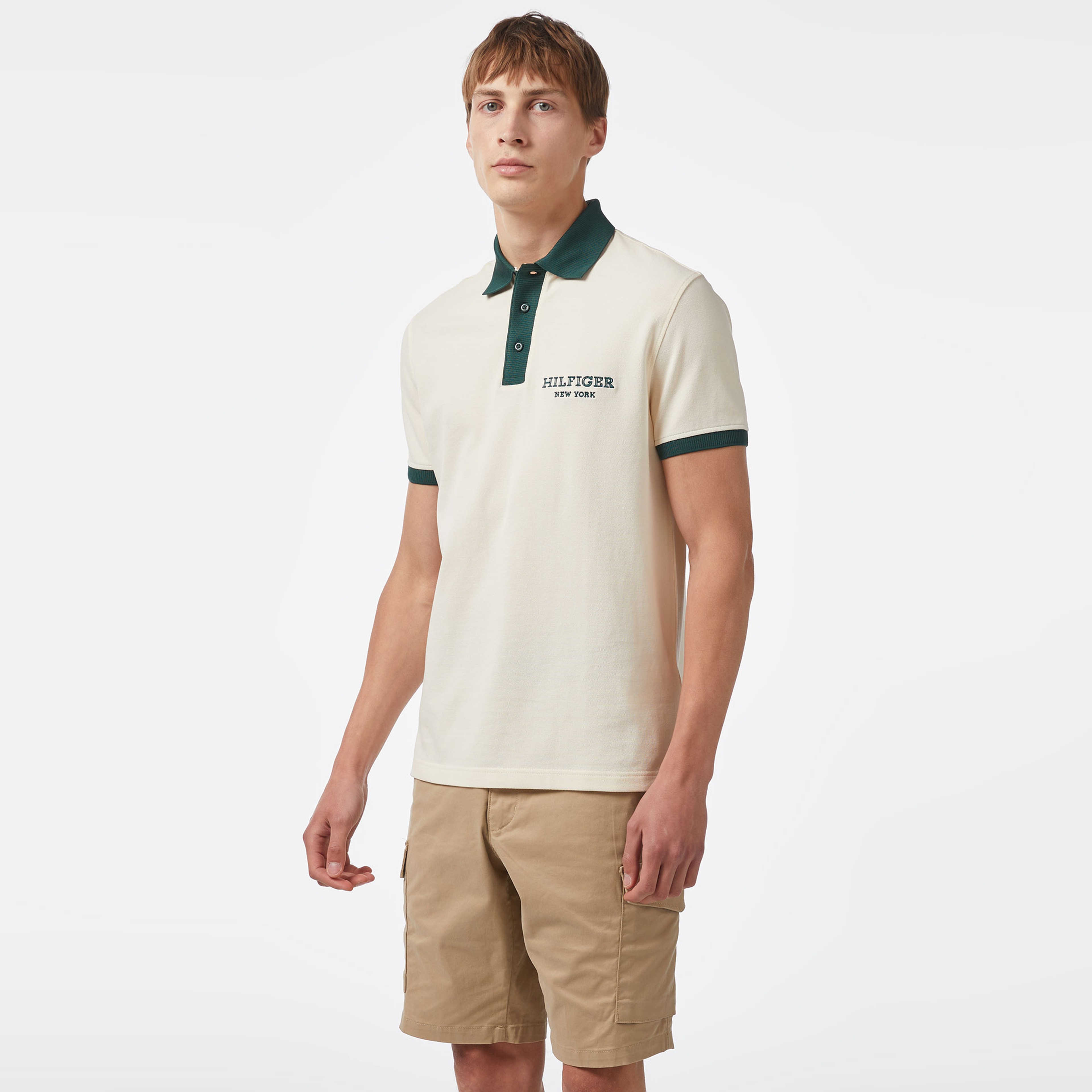 Tommy Hilfiger Erkek Bej Polo