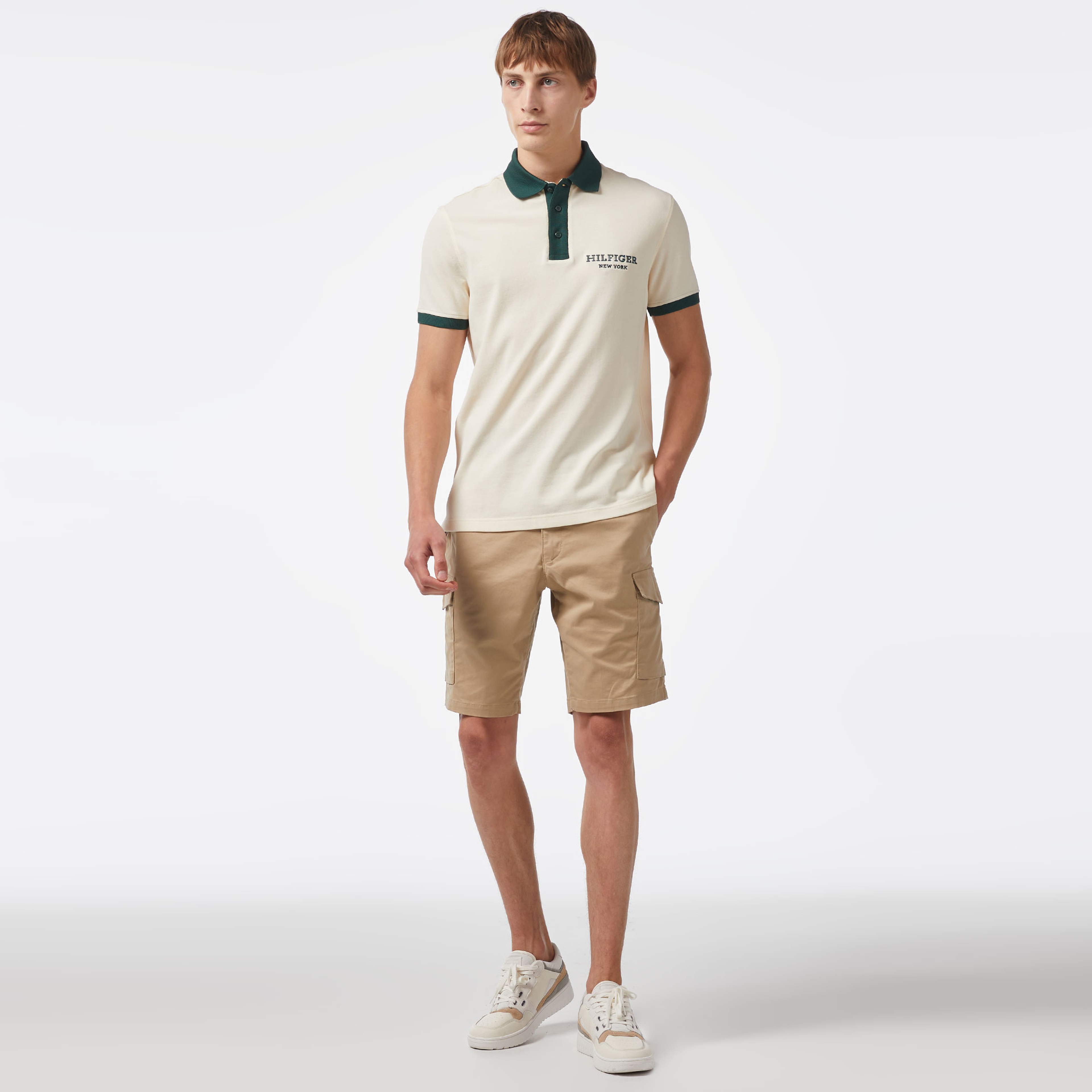 Tommy Hilfiger Erkek Bej Polo