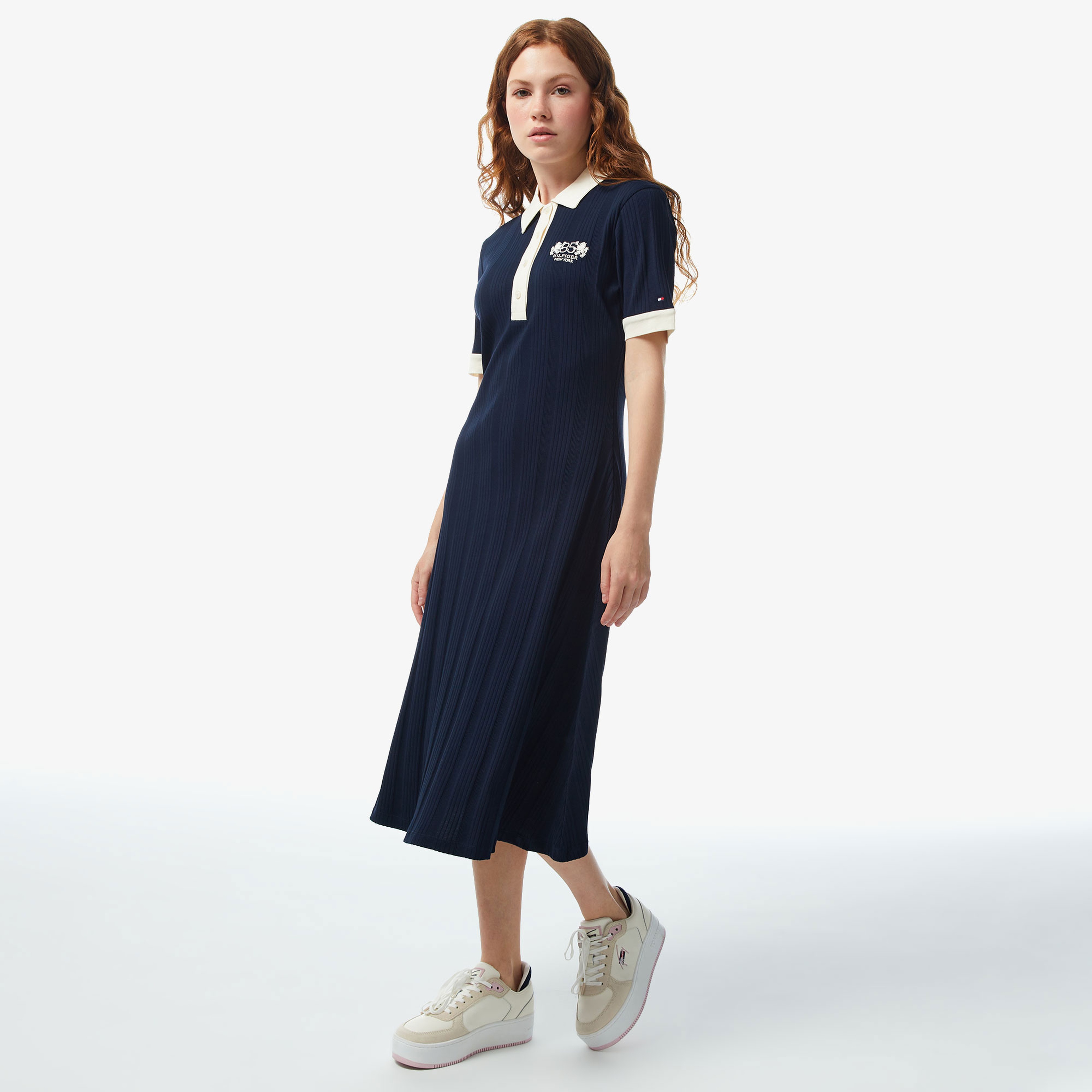 Tommy Hilfiger Kadın Mavi Elbise