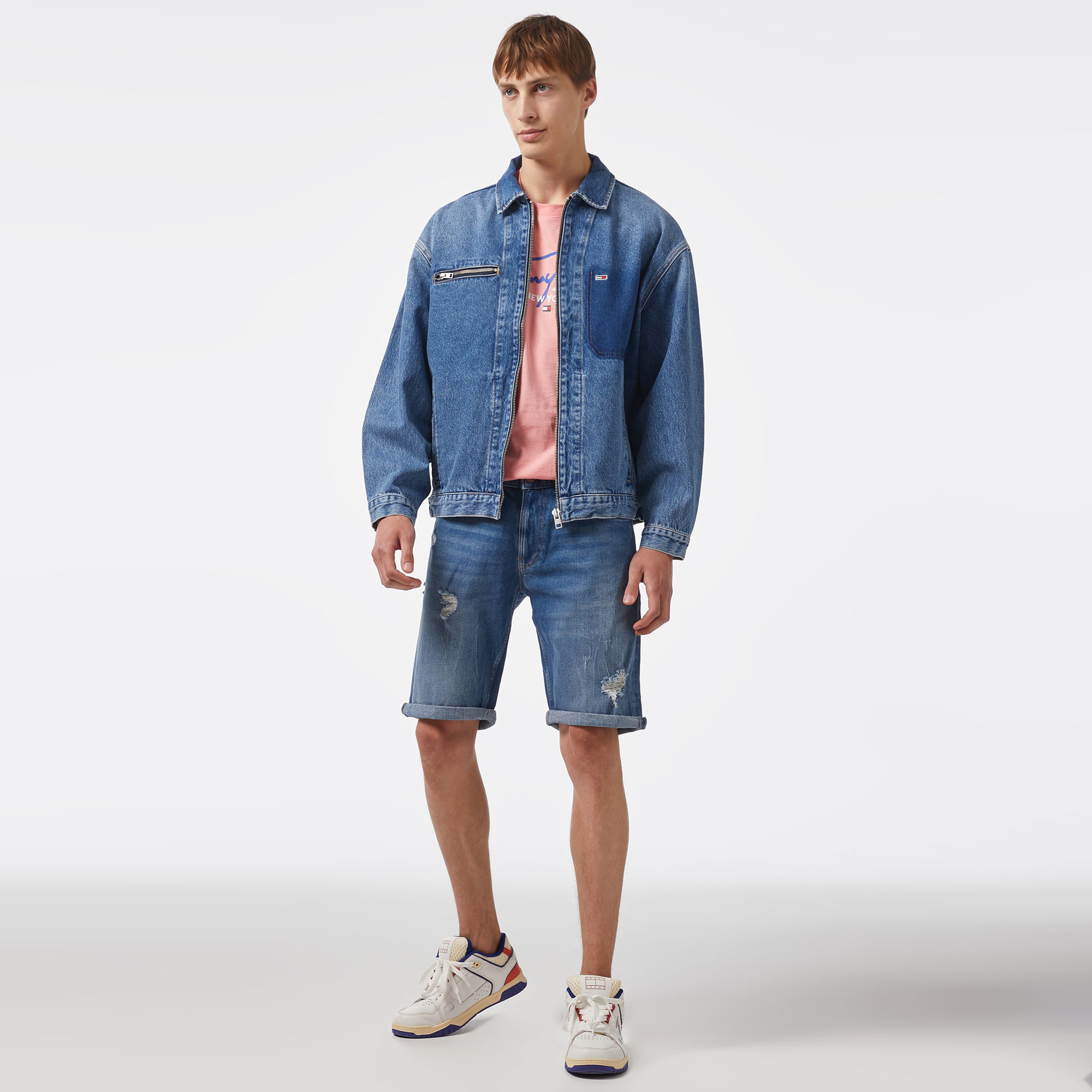 Tommy Hilfiger Erkek Mavi Mont